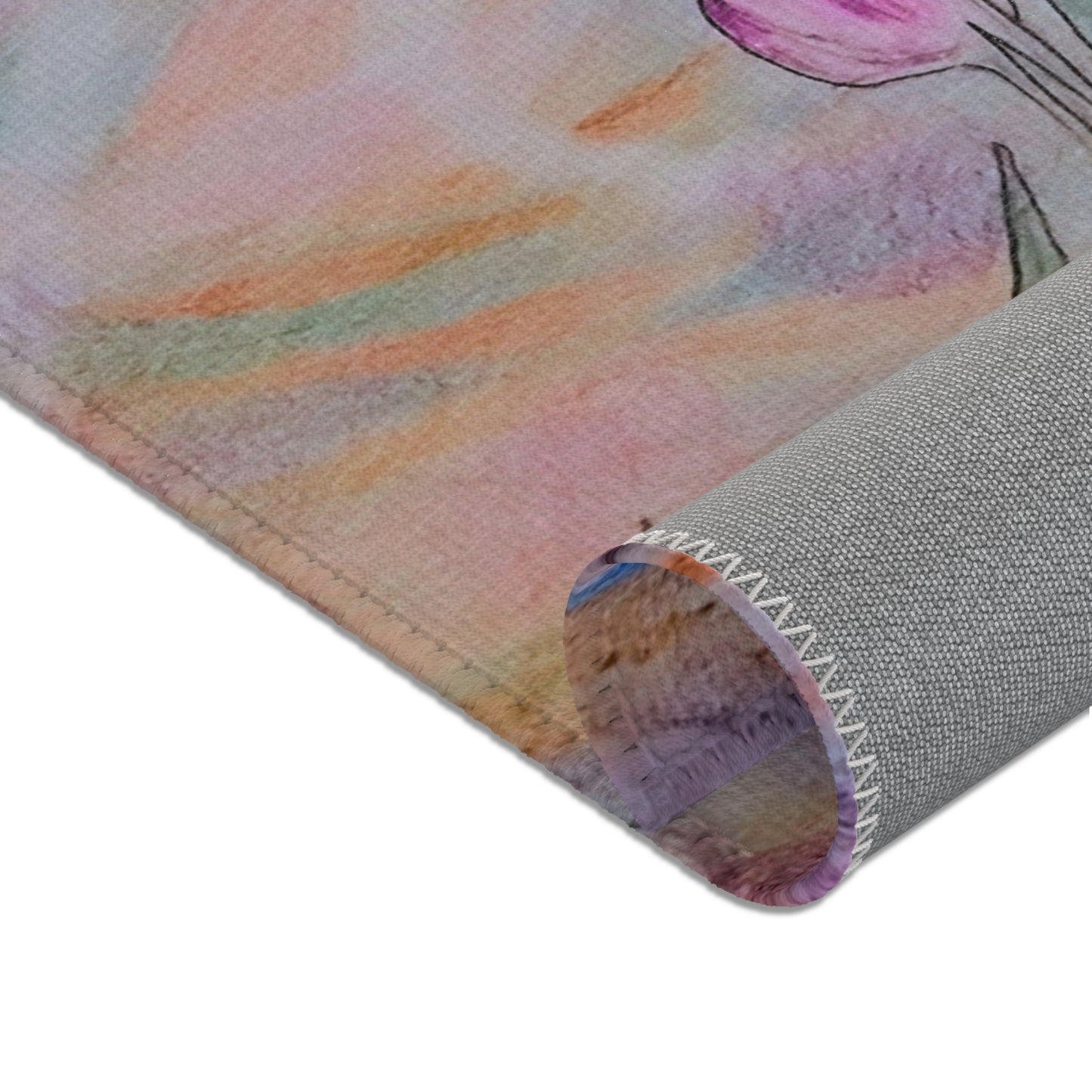 Breathing Tulips: Area Rugs: 24"x36"