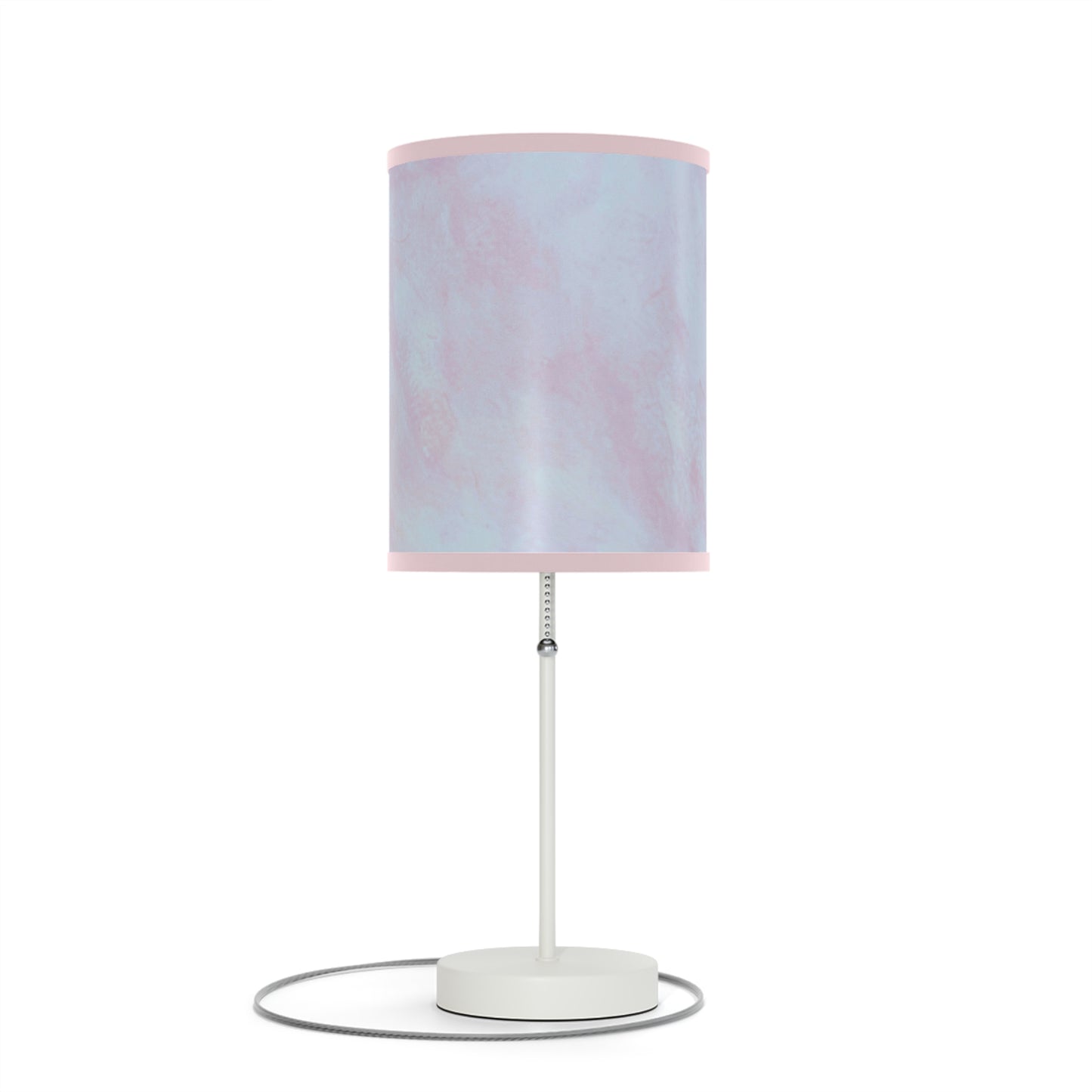 Summit of Love: (Pink Trim) Pastel Dream Table Lamp, Soft Glow Bedside Light, Decorative Lighting for Home, Unique Gift for Her, Modern Desk Lamp, Nightstand Decor