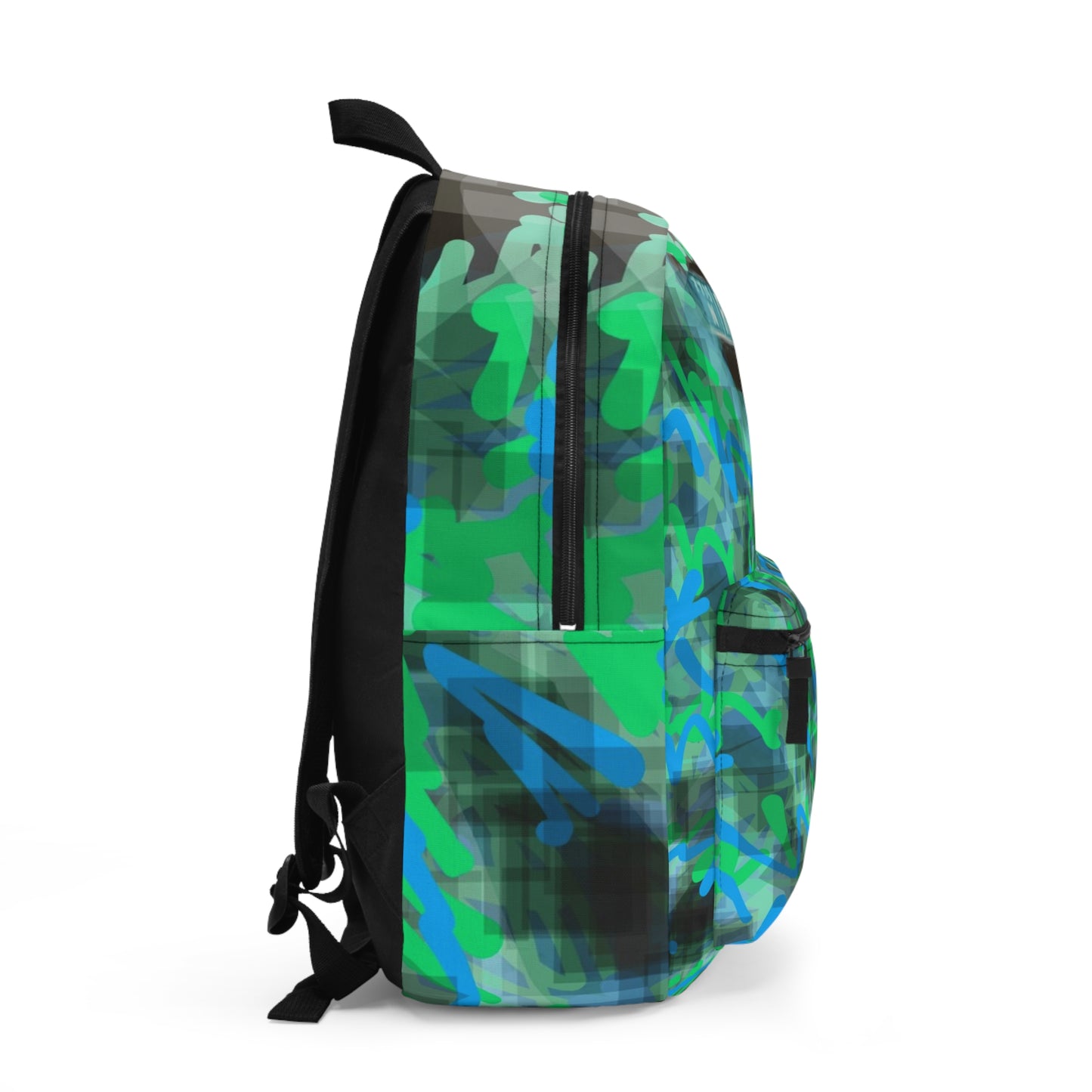 Royal Pine: Vibrant Art Backpack - Colorful Abstract Design for Everyday Adventure