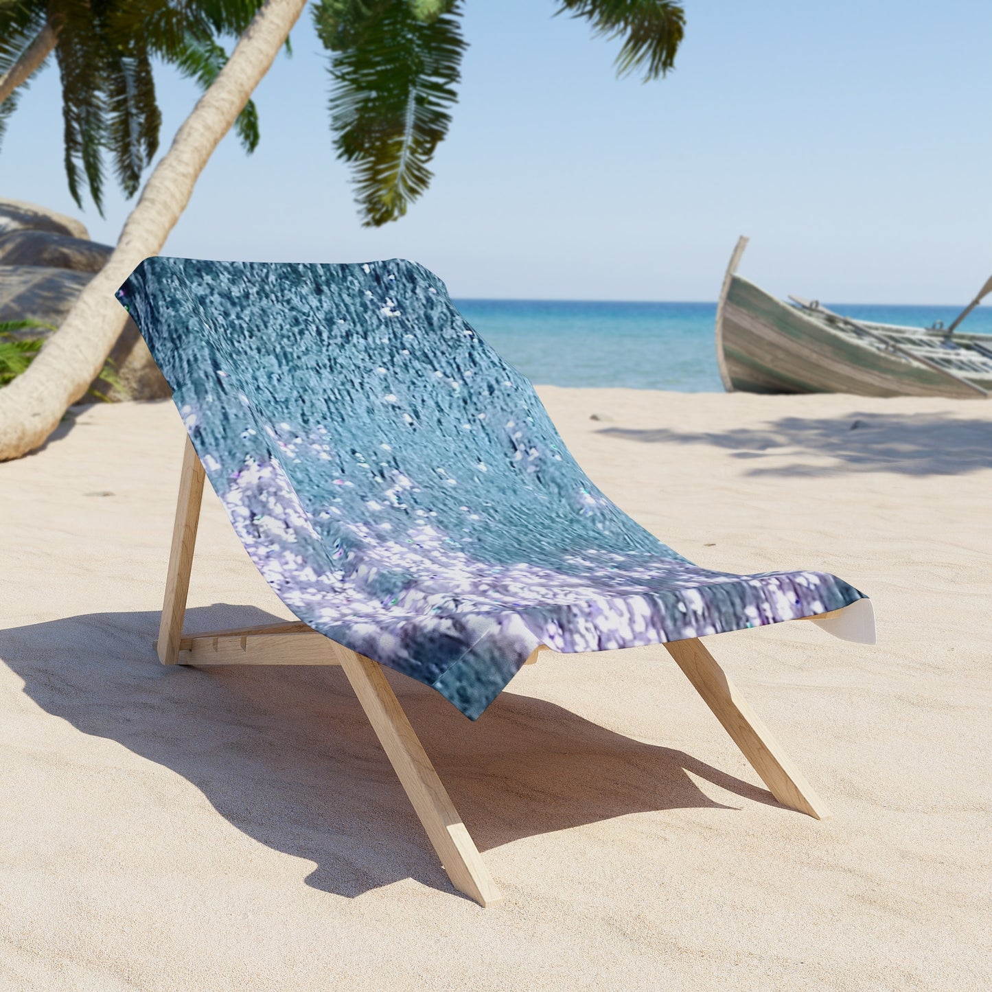 Water Diamonds: Beach Towel with Shimmering Ocean Design, Summer Essentials, Swim Accessories, Poolside Vibe, Beach Picnic, Vacation Gear