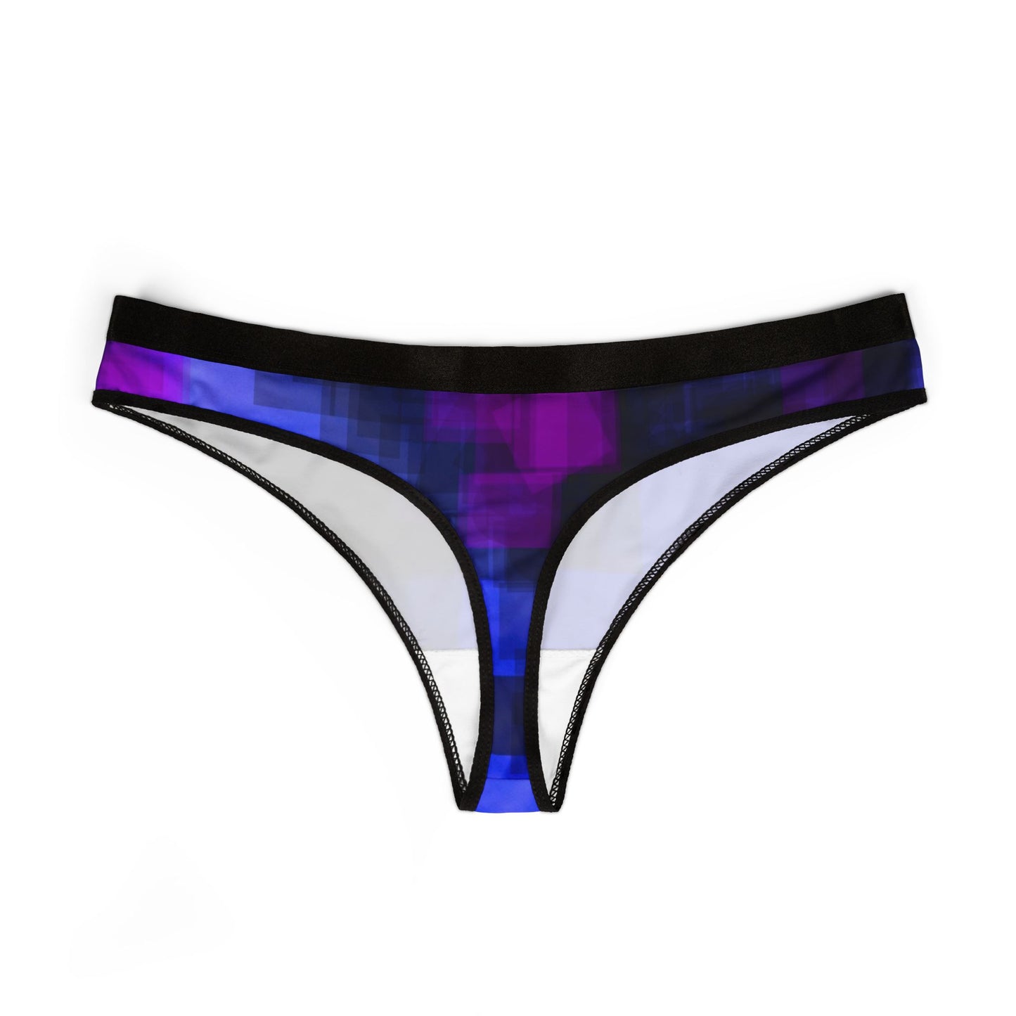 True Friend: Abstract Blue Women's Thongs | Stylish Comfort Lingerie