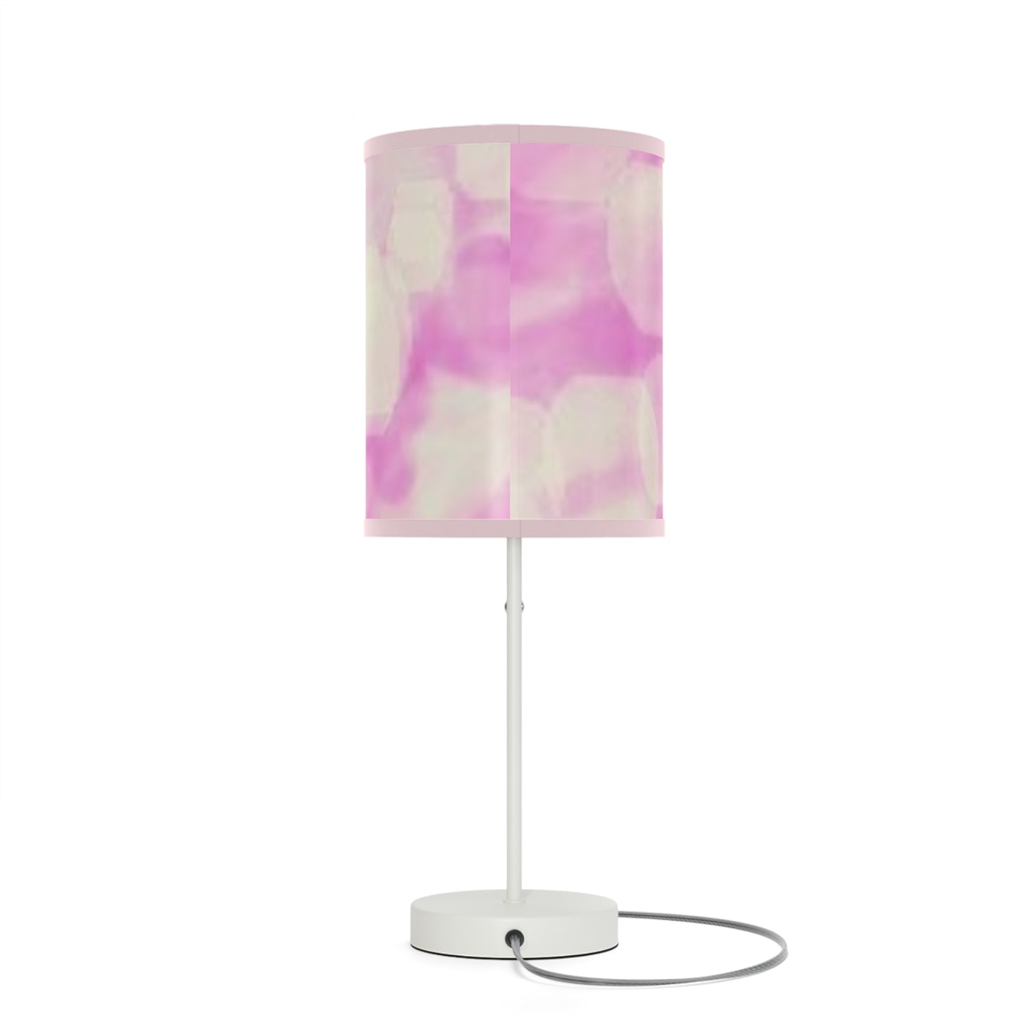 Anew: {Pink Trim} Pink Bokeh Table Lamp, Soft Lighting, Home Decor, Bedroom, Living Room, Gift for Her, Modern Design, Unique Nightstand Light