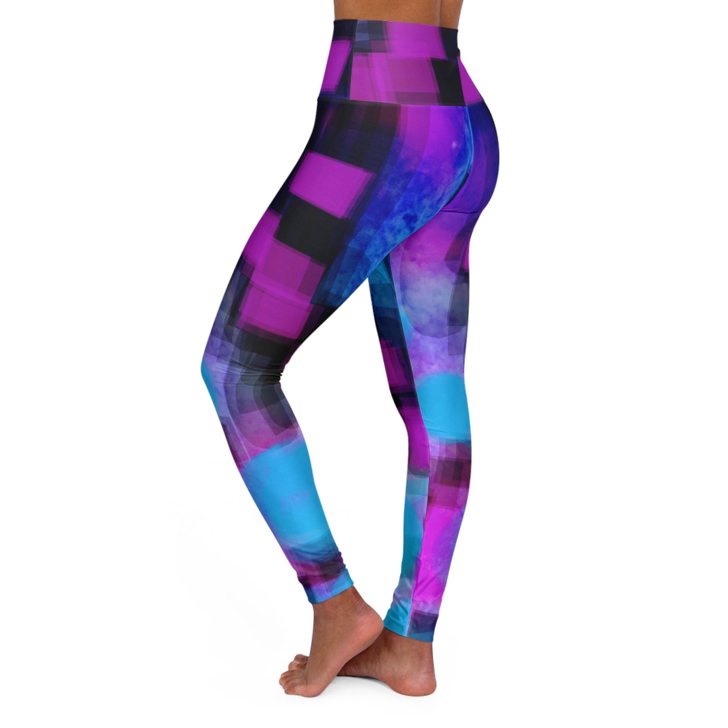 Take Care: Vibrant High Waisted Leggings - Stylish Fitness Wear for Active Lifestyles, Chill Vibes Streetwear