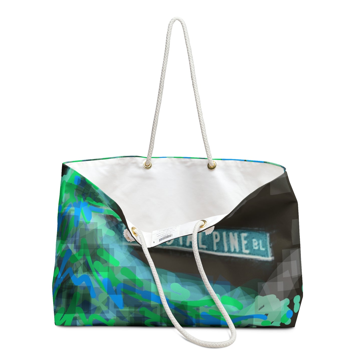 Royal Pine: Colorful Abstract Weekender Bag - Perfect for Travel & Beach Days