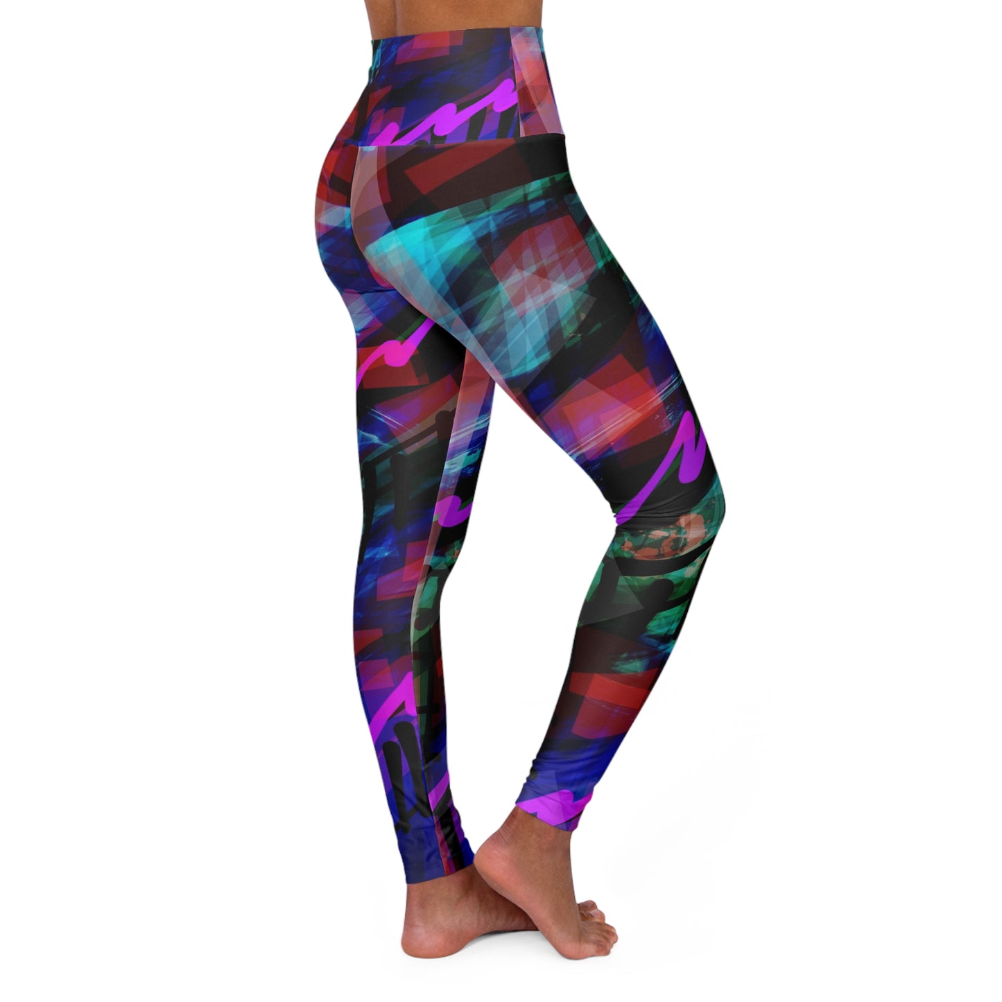 Marianne: Vibrant High Waisted Leggings - Stylish Activewear for Fitness Enthusiasts, Casual Chic Streetwear Fashion
