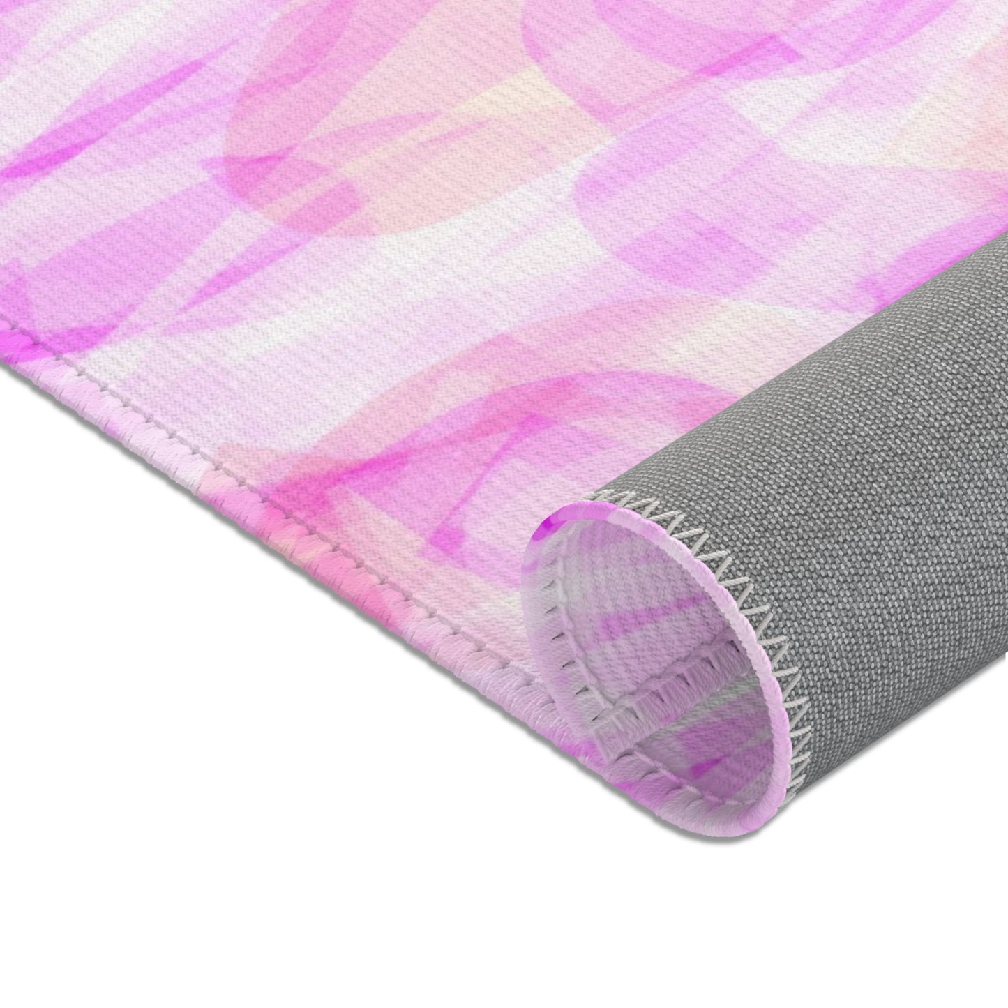 Persephone: 24"x36" Soft Pink Abstract Area Rug - Cozy Home Decor for Modern Spaces