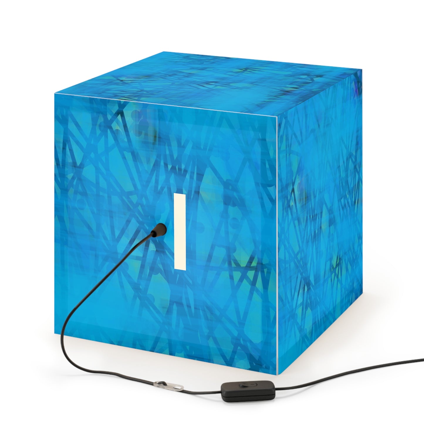 Carmen: Stunning Light Cube Lamp, Modern Pendant Light, Home Decor, Mood Lighting, Blue Aesthetic, Unique Gift Idea