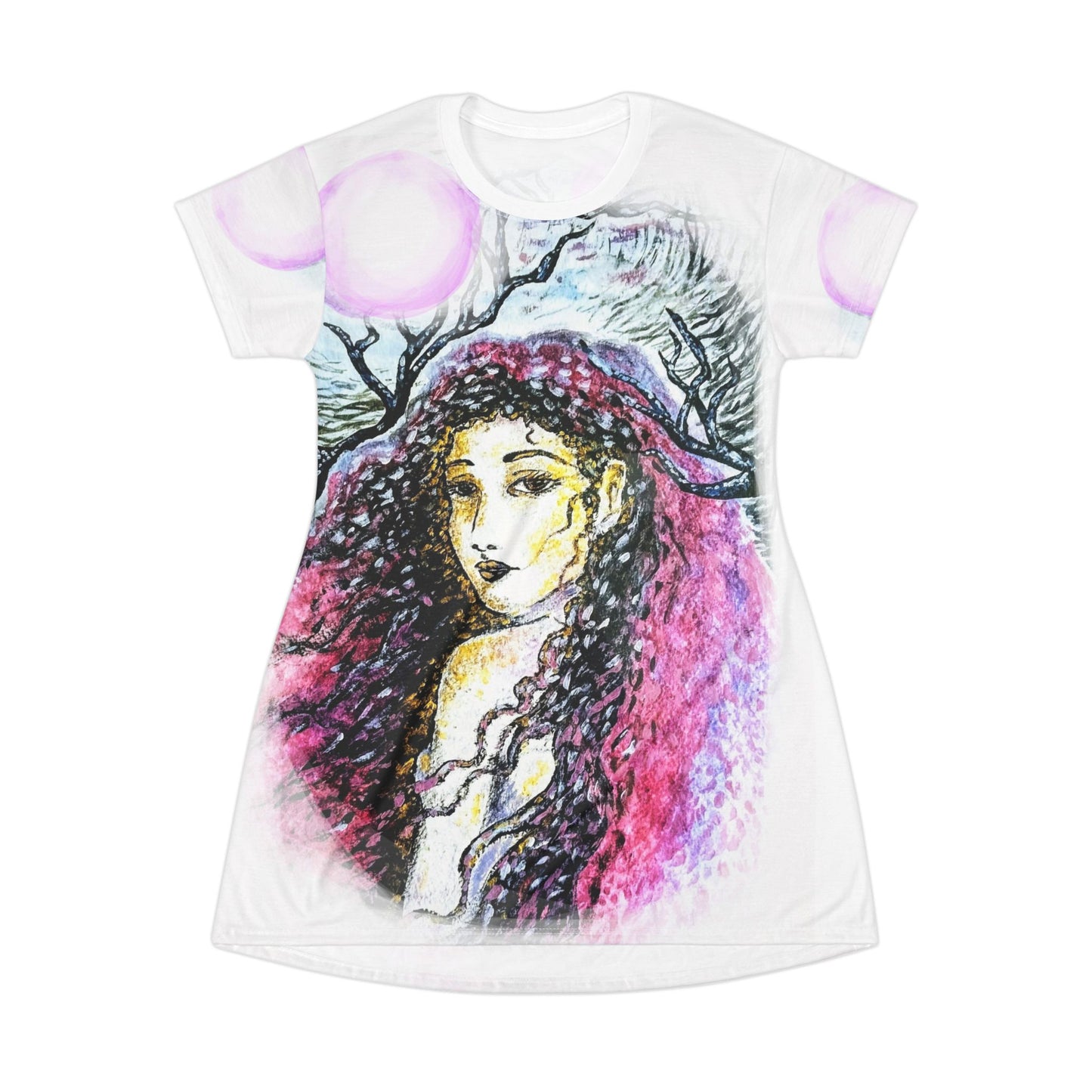 Thru the Wilderness: T-Shirt Dress (AOP)