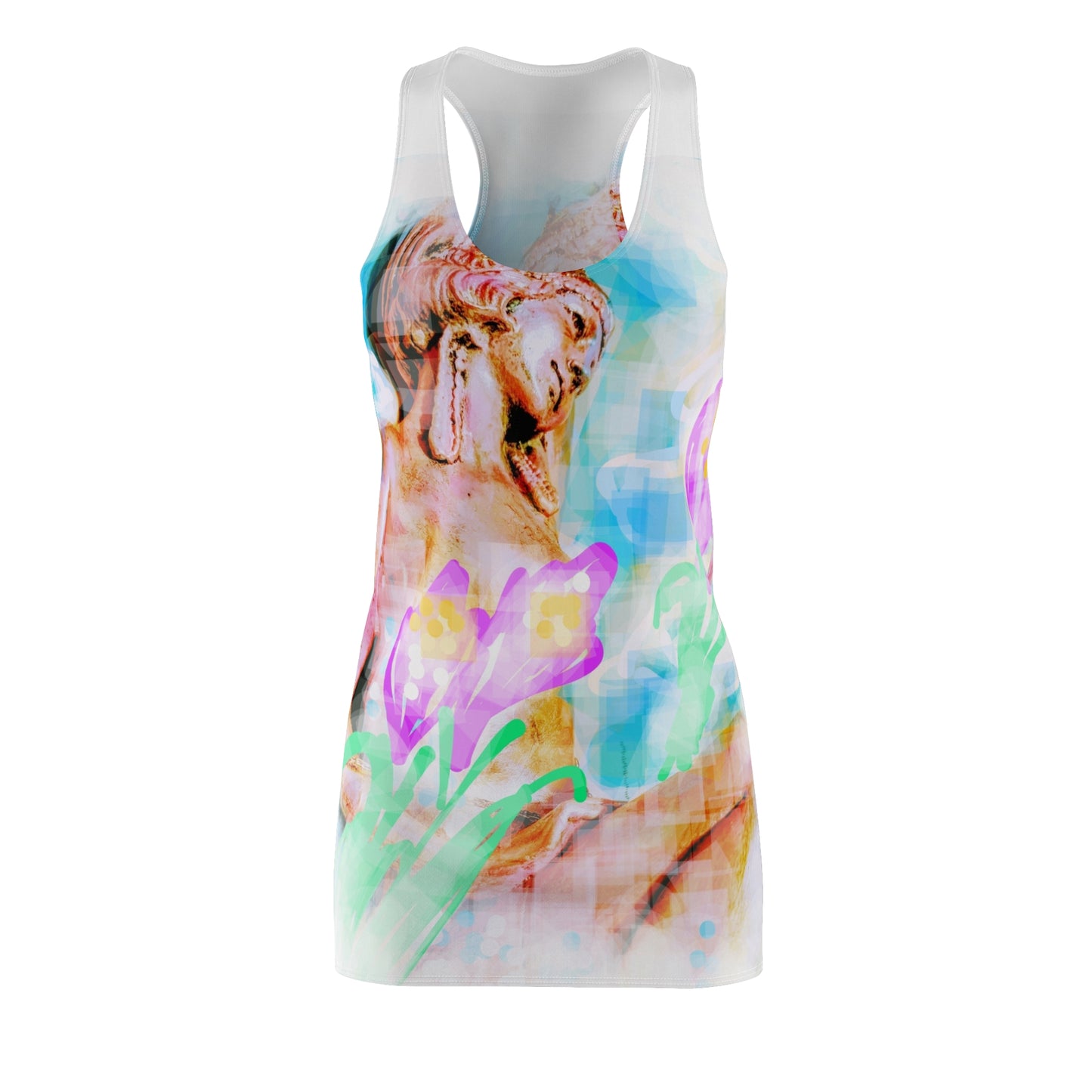 Adore: Women's Cut & Sew Racerback Dress (AOP)