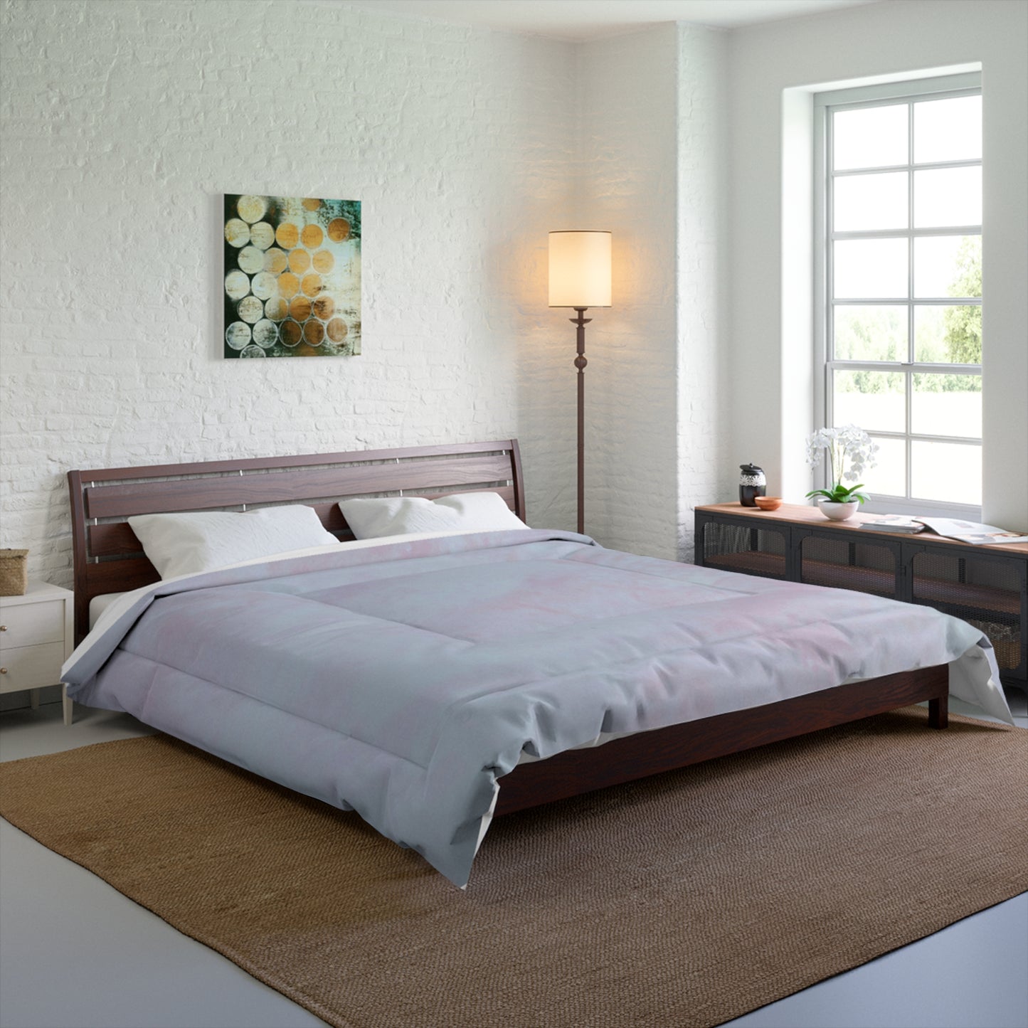 Summit of Love: Cozy Pastel Comforter | Soft Bedding for Every Season | Bedroom Decor, Gift for Adults, Wedding, Housewarming