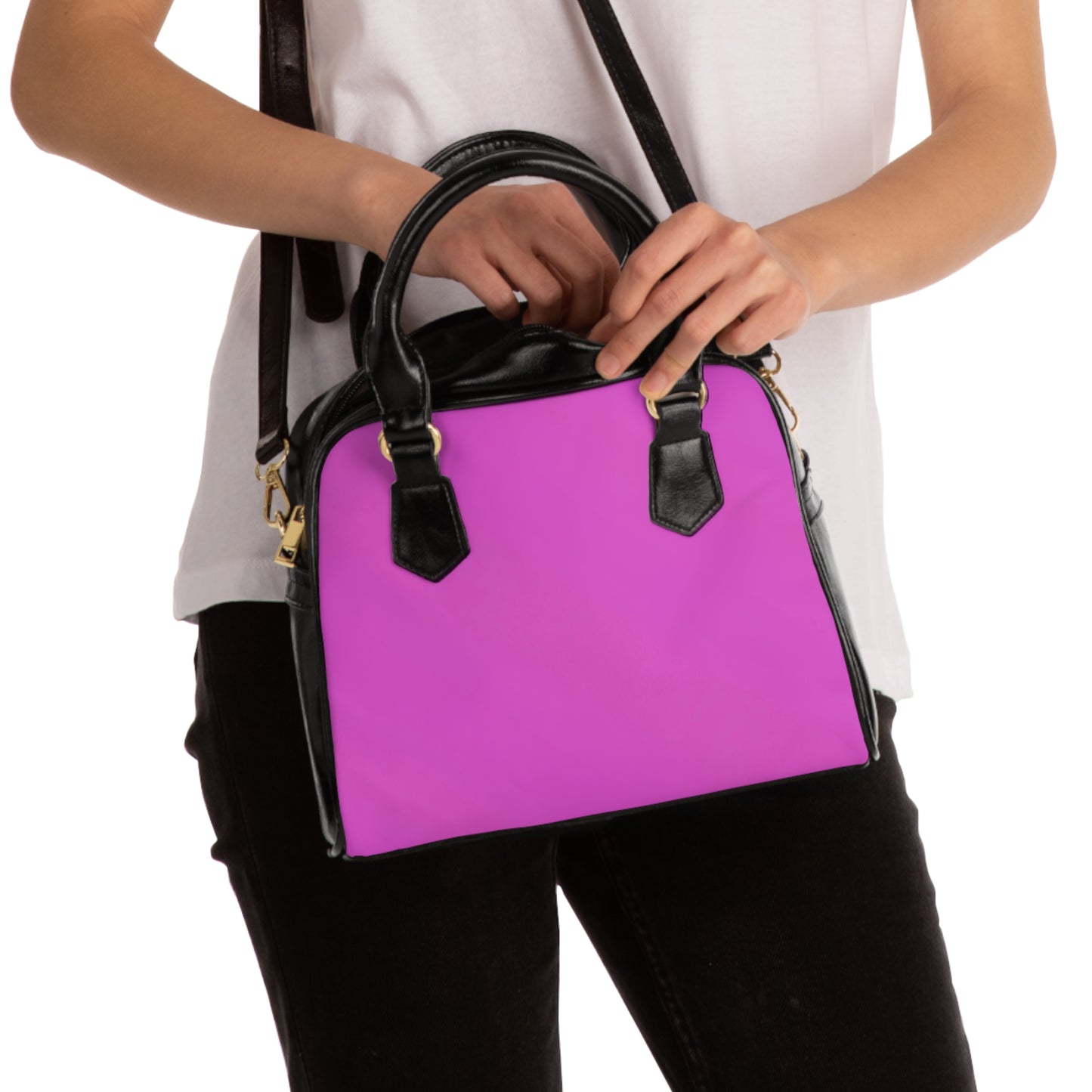 Bobbie: Chic Fuscia pink Shoulder Handbag - Stylish Accessory for Every Occasion