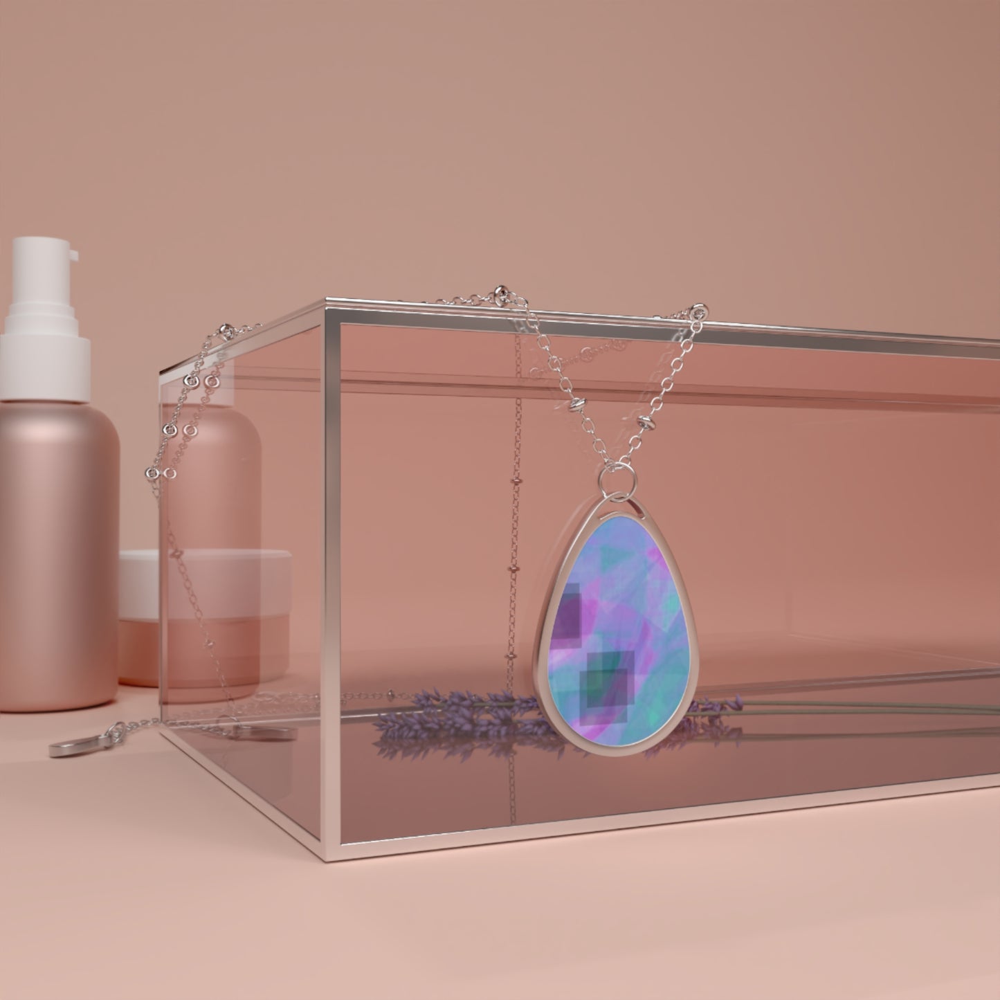 Ronnie: Minimalist Teardrop Necklace - Colorful Statement Jewelry for Everyday Wear