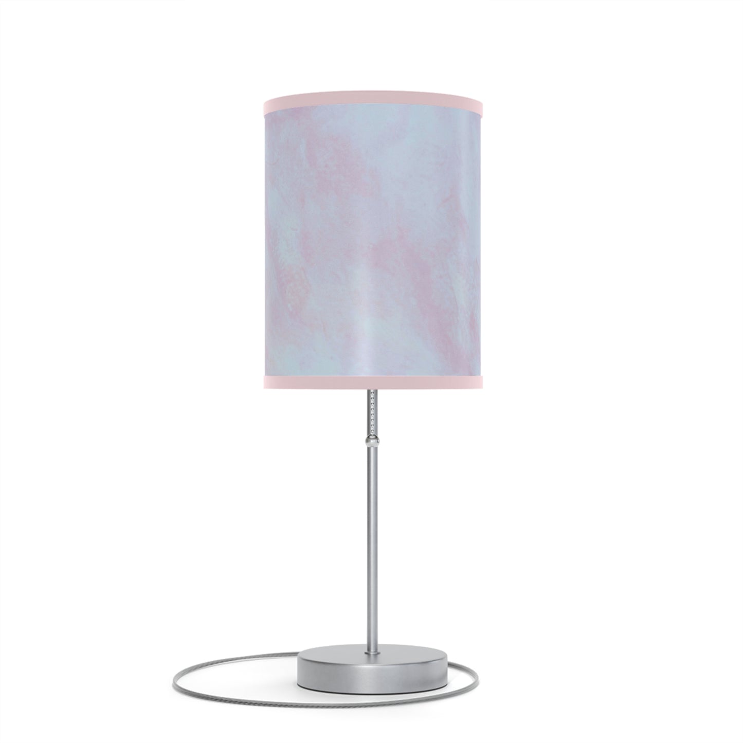 Summit of Love: (Pink Trim) Pastel Dream Table Lamp, Soft Glow Bedside Light, Decorative Lighting for Home, Unique Gift for Her, Modern Desk Lamp, Nightstand Decor