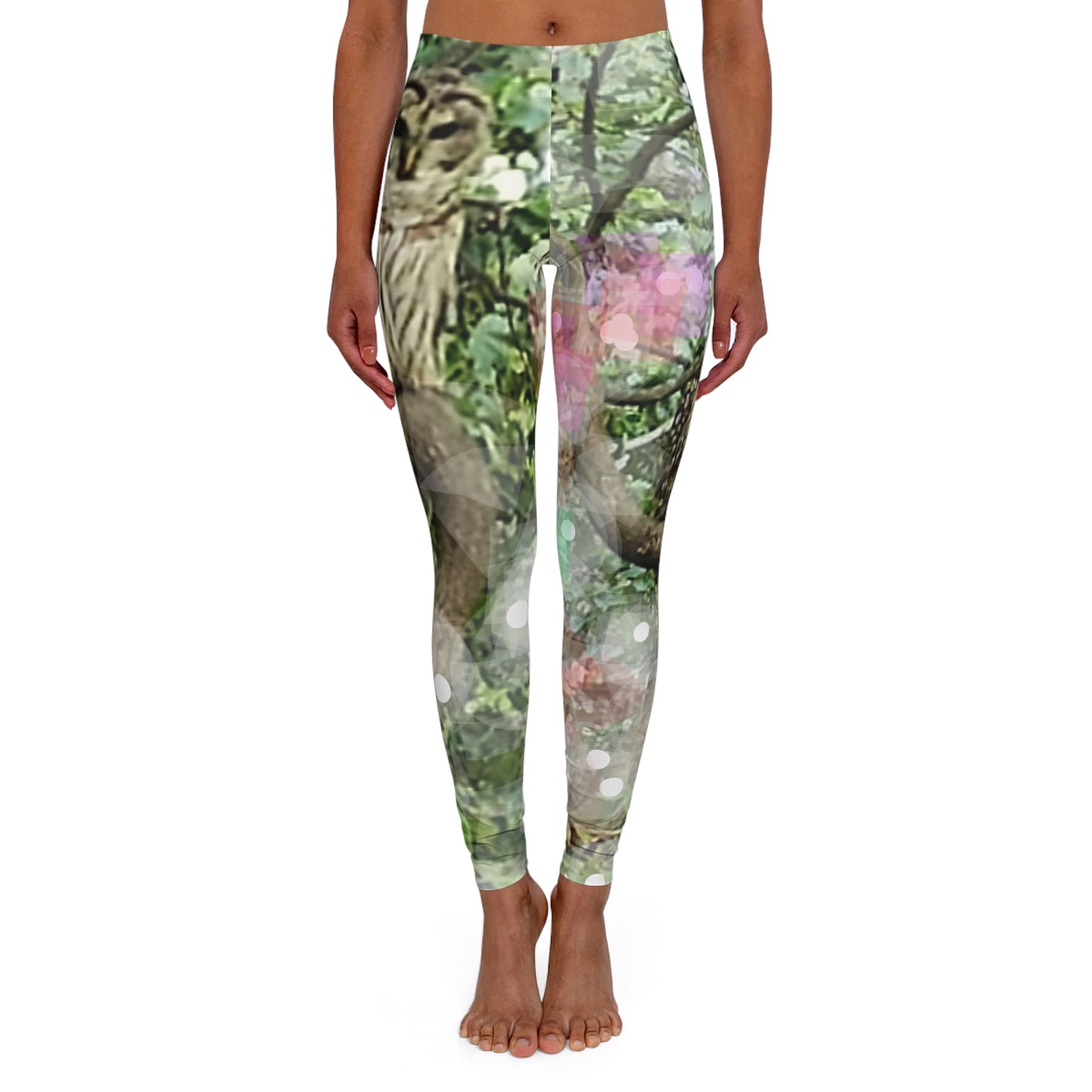 Woodland Owl: Women's Casual Spandex Leggings (AOP)