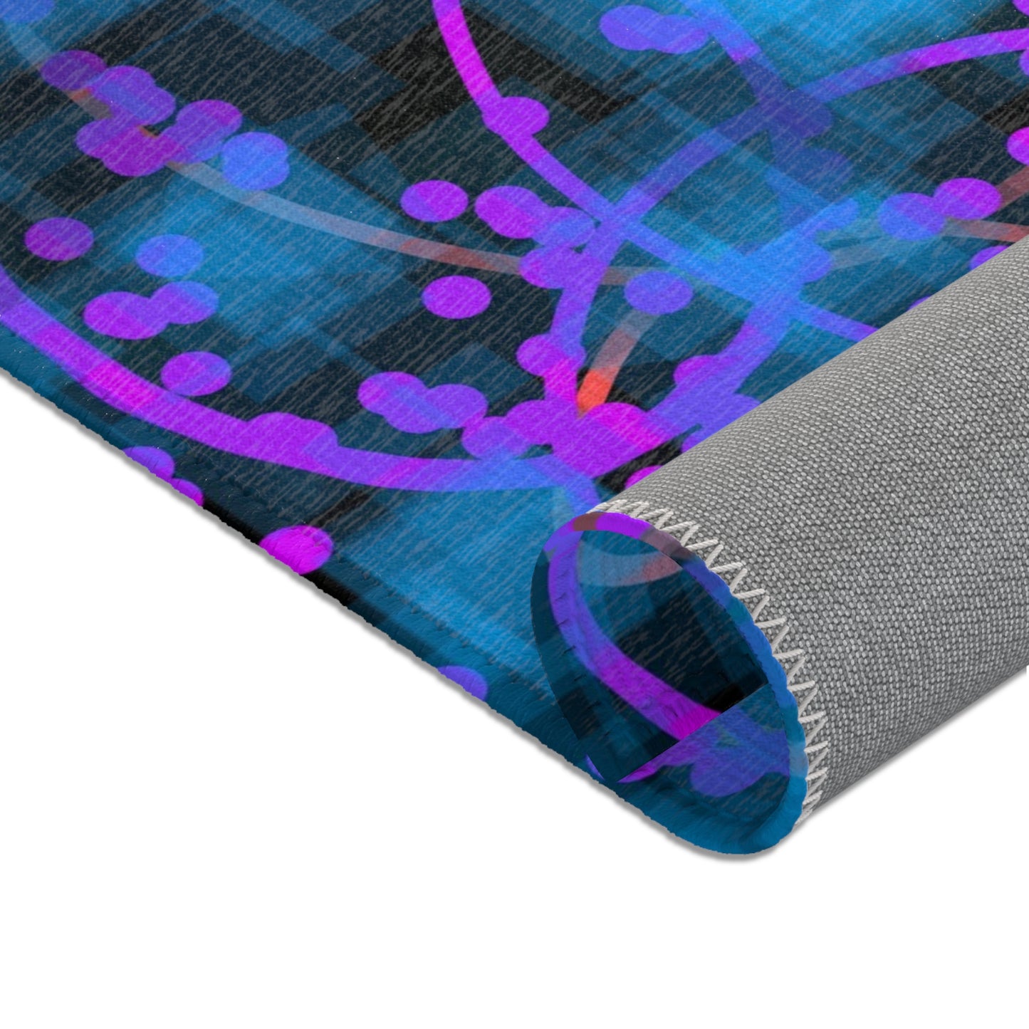 Night View: 24"x36" Vibrant Abstract Area Rug - Modern Decor for Home & Office