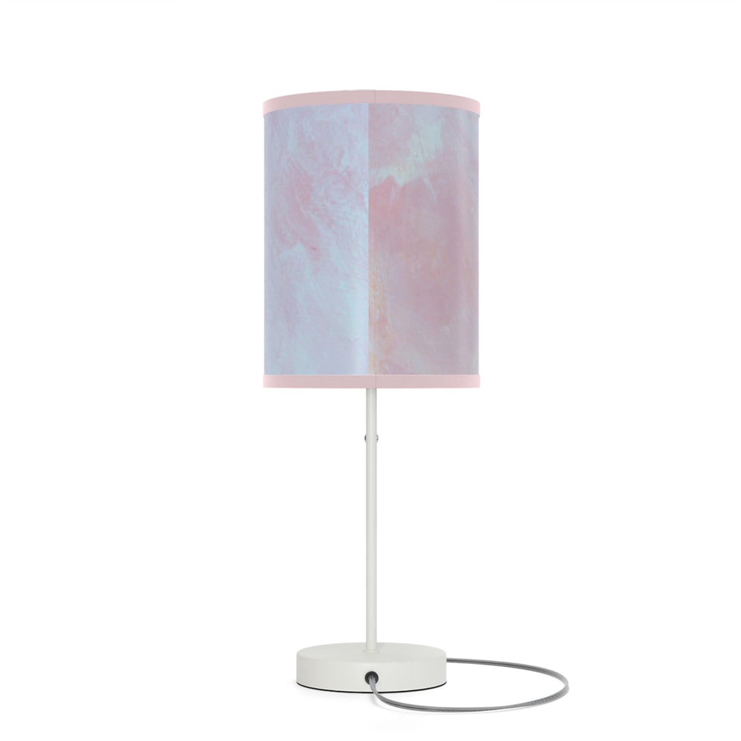Summit of Love: (Pink Trim) Pastel Dream Table Lamp, Soft Glow Bedside Light, Decorative Lighting for Home, Unique Gift for Her, Modern Desk Lamp, Nightstand Decor