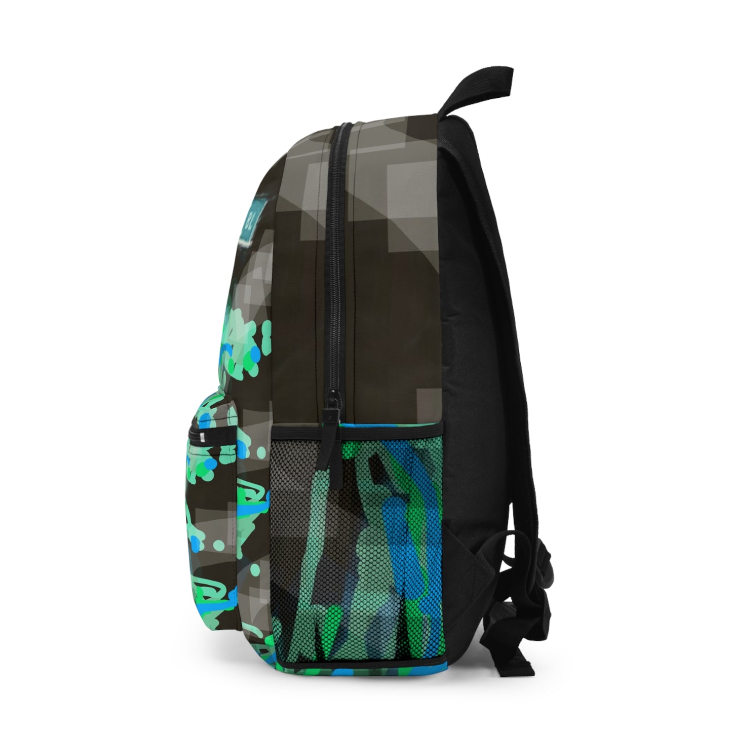 Royal Pine: Vibrant Art Backpack - Colorful Abstract Design for Everyday Adventure