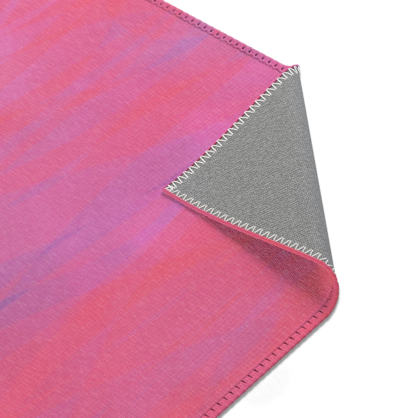 Aphrodite: 24"x36" Elegant Abstract Area Rug - Warm Pink and Purple Ombre Design