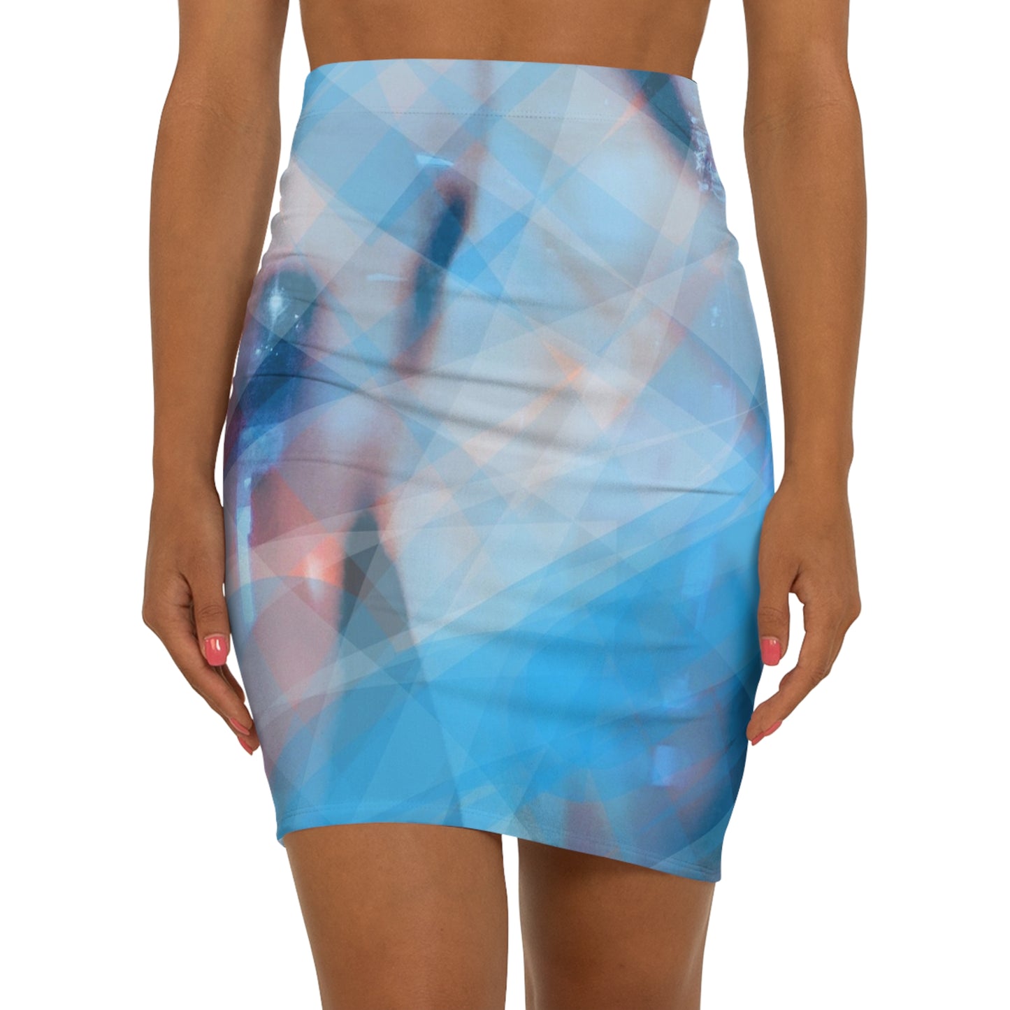 Cool Cool: Women's Mid-Waist Pencil Skirt (AOP)
