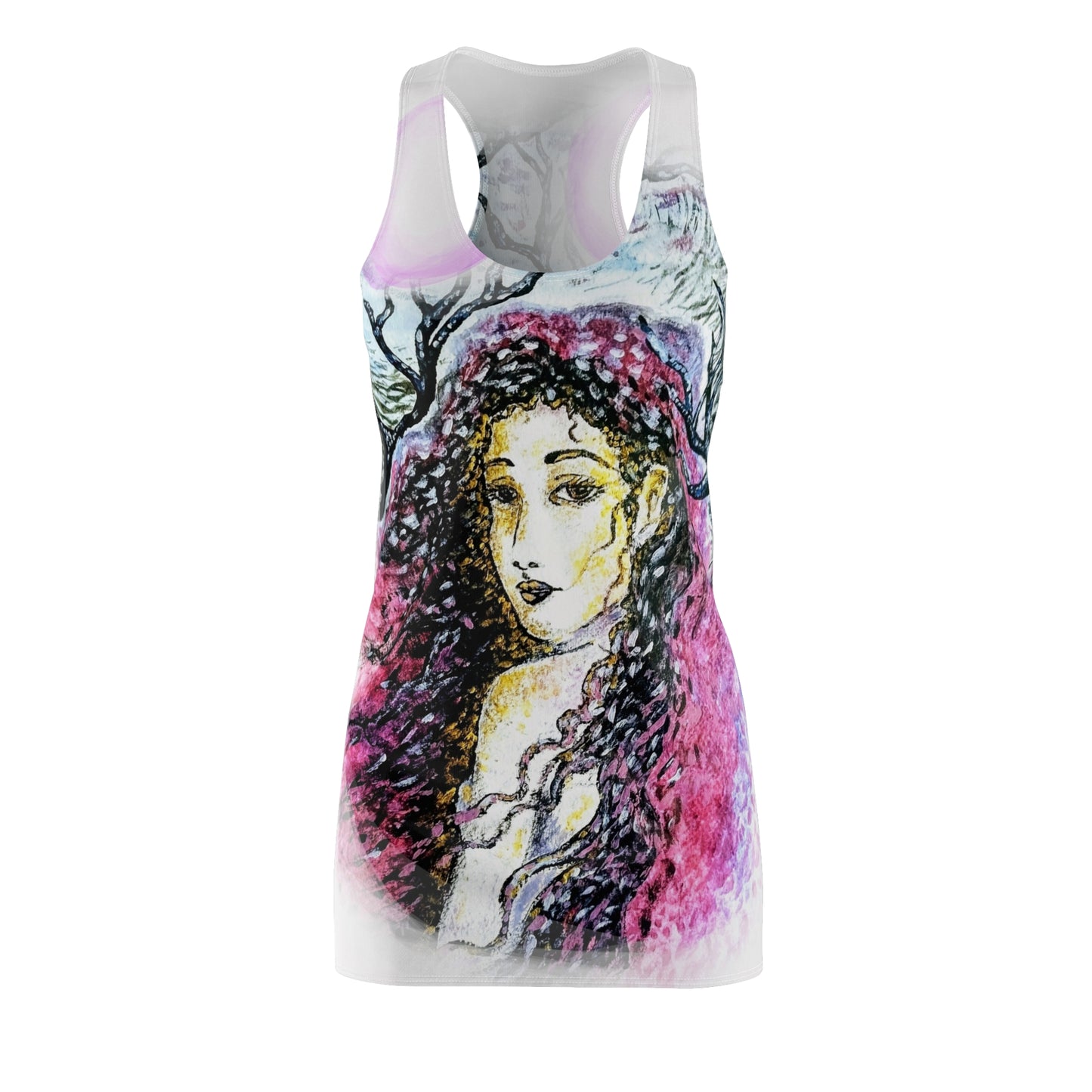 Thru the Wilderness: Women's Cut & Sew Racerback Dress (AOP)