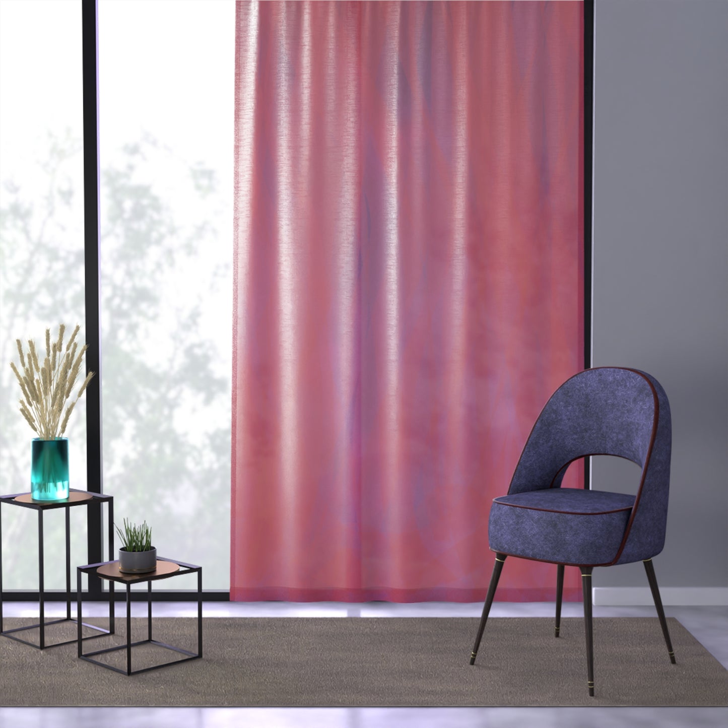 Aphrodite: Dreamy Pink Sheer Window Curtain, Soft Home Decor, Bedroom Touch, Living Room Accent, Cozy Ethereal Vibe, Gift Idea for Housewarming