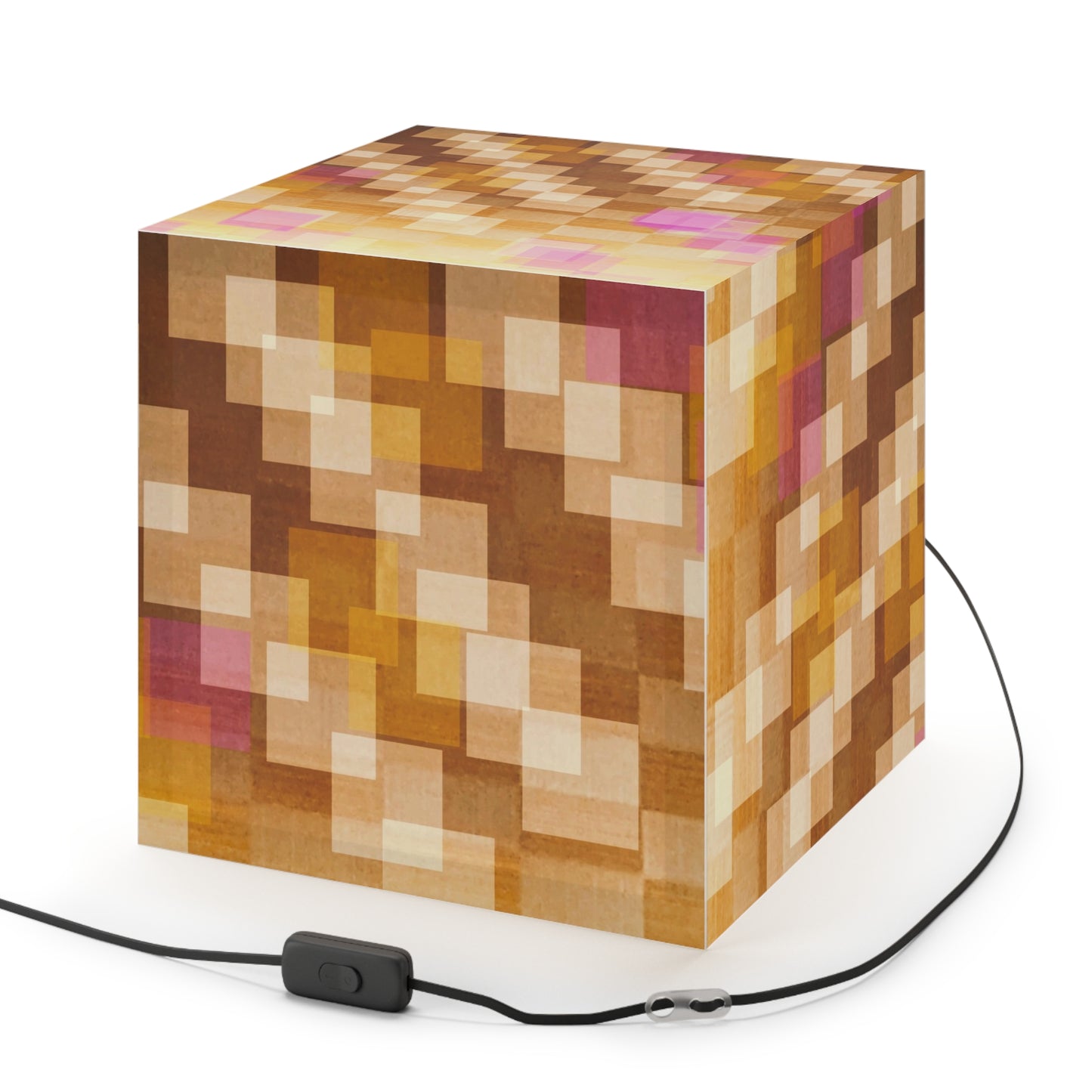 Frankie: Warm Glow Light Cube Lamp, Artisan Lighting for Home Decor, Cozy Ambience, Perfect Gift for Holidays and Special Occasions, Modern Pendant