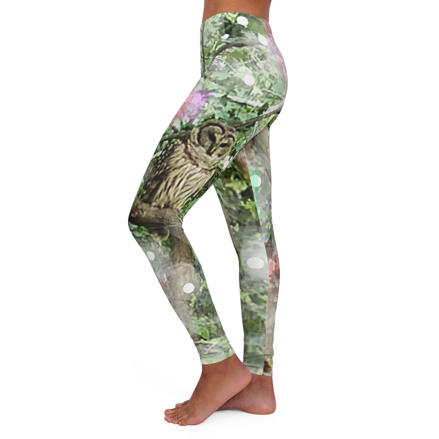 Woodland Owl: Women's Casual Spandex Leggings (AOP)