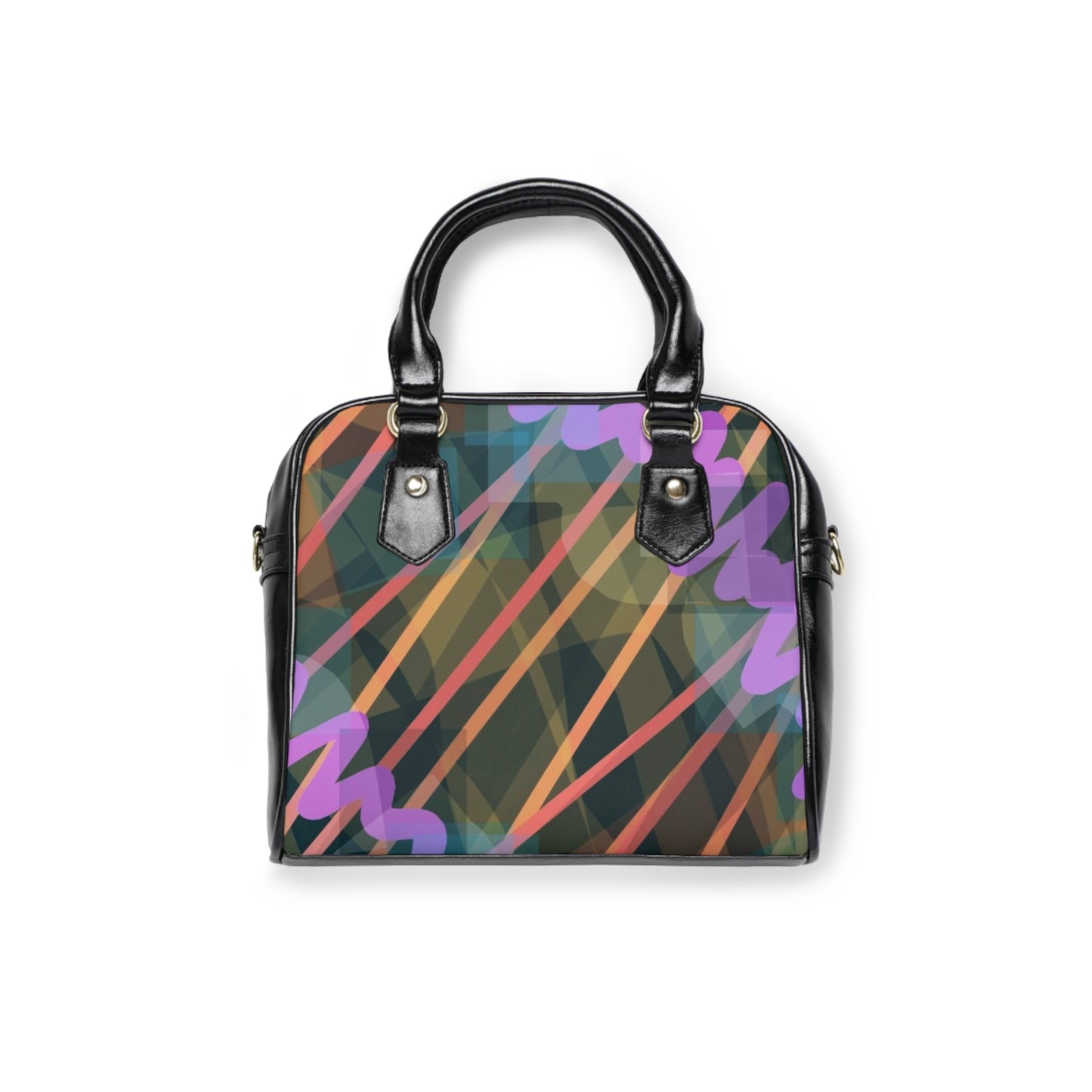 Ava: Colorful Abstract Shoulder Handbag - Modern Chic Tote for Everyday Use