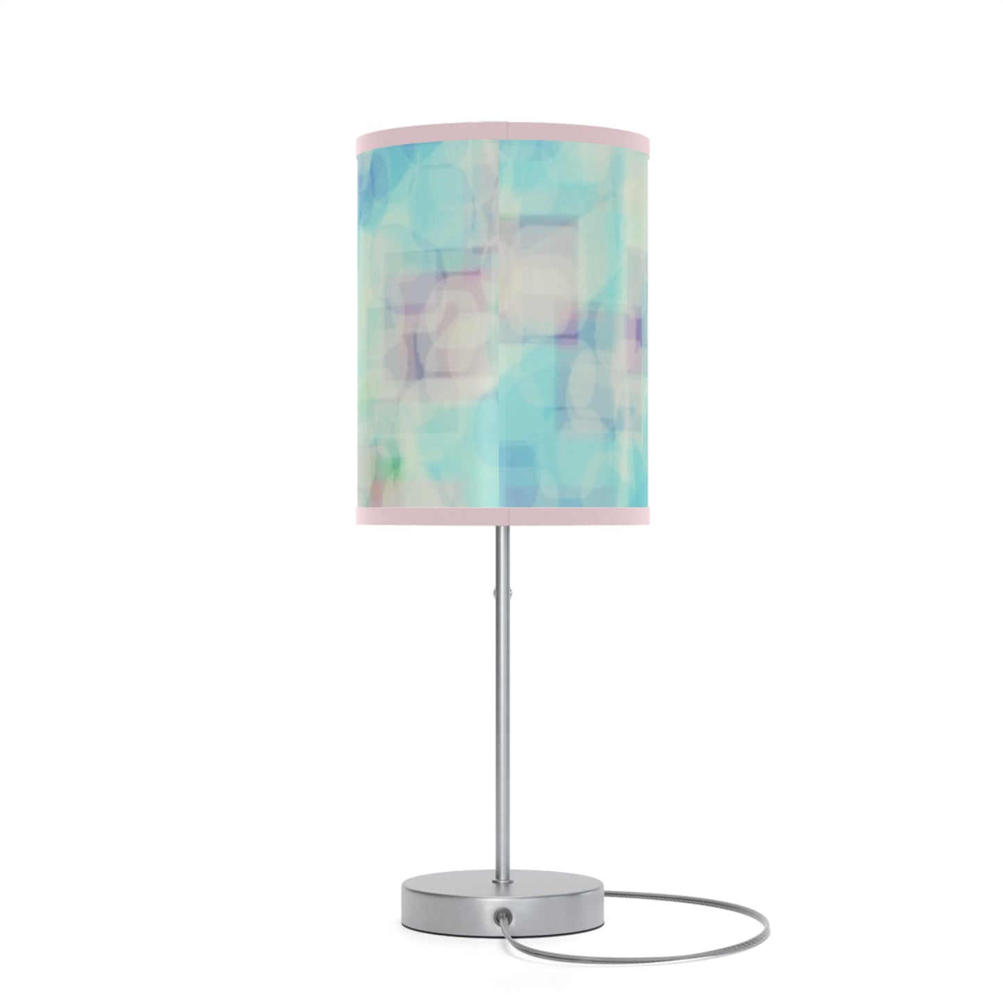 Celia: {Pink Trim} Tranquil Table Lamp, Soft Ambiance Light, Bedroom Decor, Modern Home Accent, Stunning Gift for Her, Desk Lighting