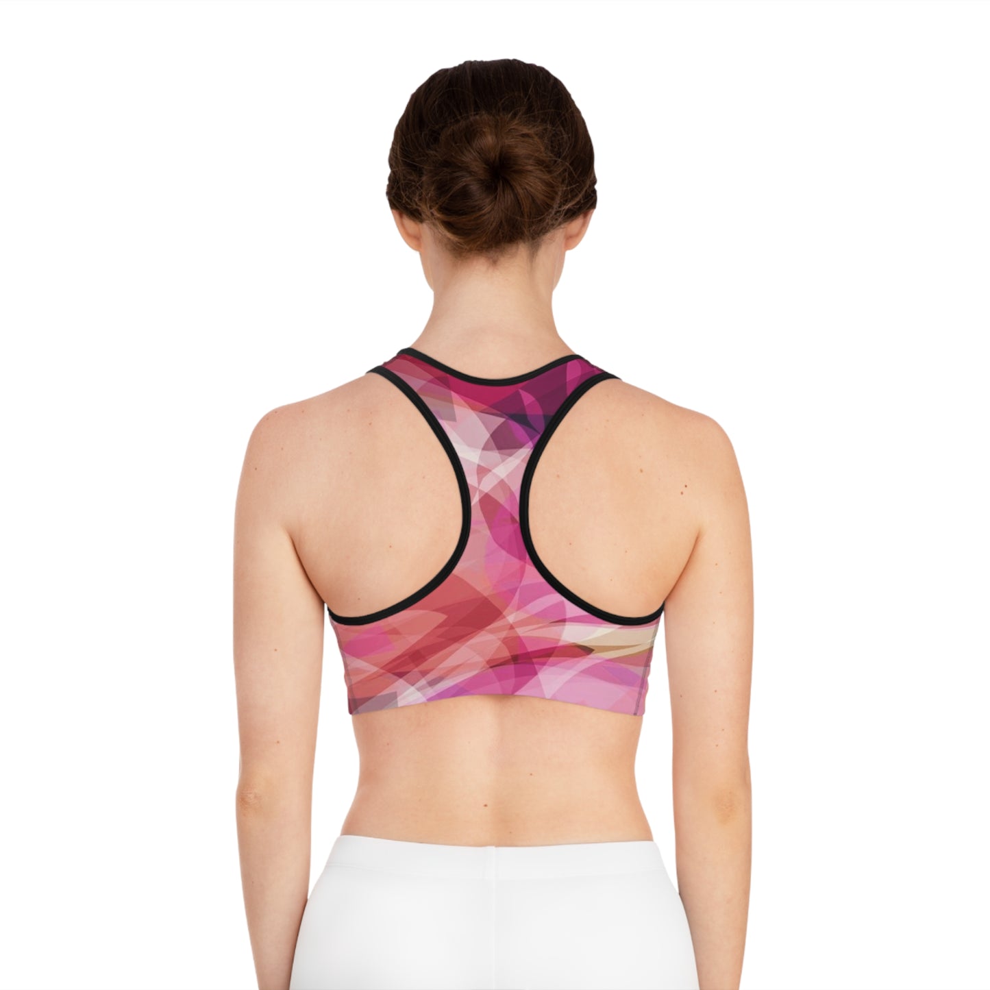 Oona: (Blk Trim) Vibrant Sports Bra for Active Women | Workout Top, Fitness Gear, Gym Essential, Dancewear