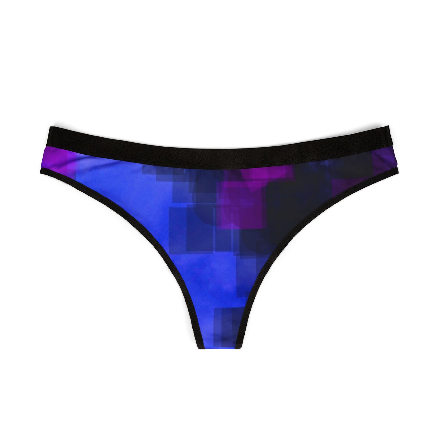 True Friend: Abstract Blue Women's Thongs | Stylish Comfort Lingerie