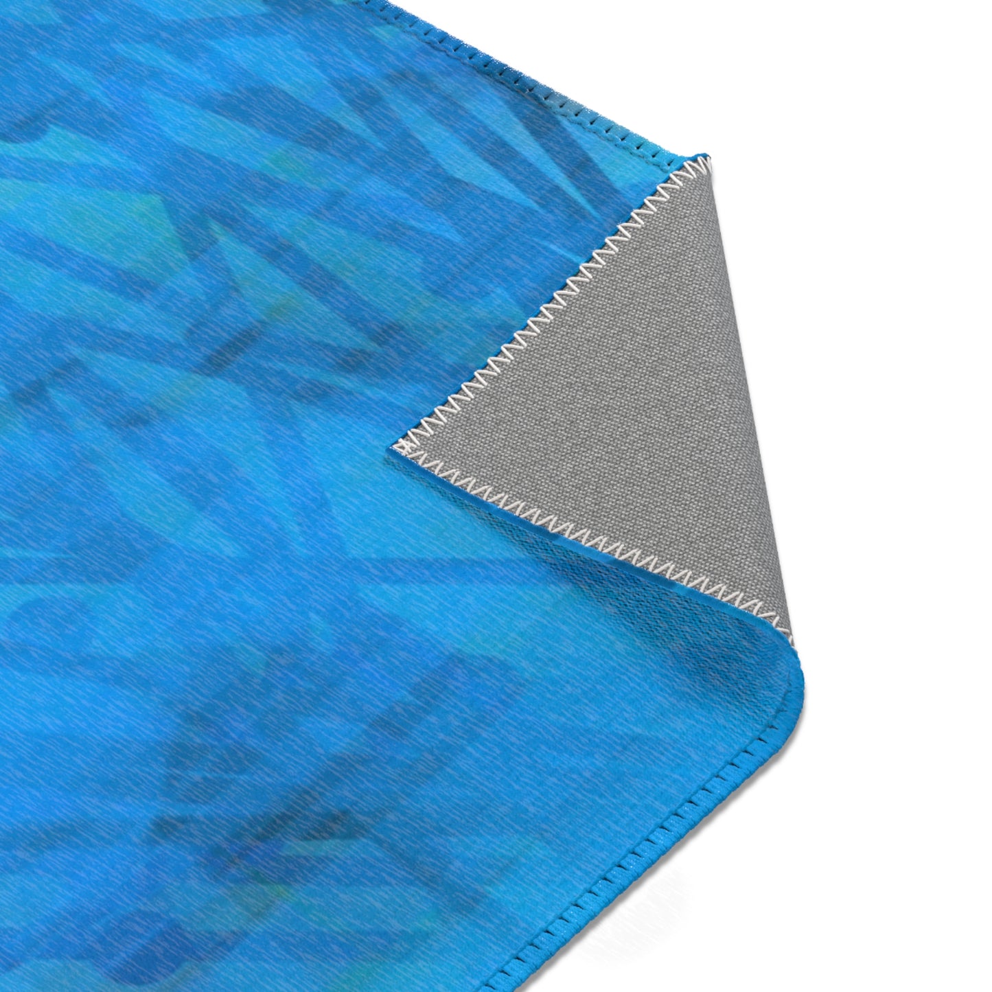 Carmen: 48"x72" Vibrant Blue Abstract Area Rug – Modern Home Decor for Living Room & Bedroom
