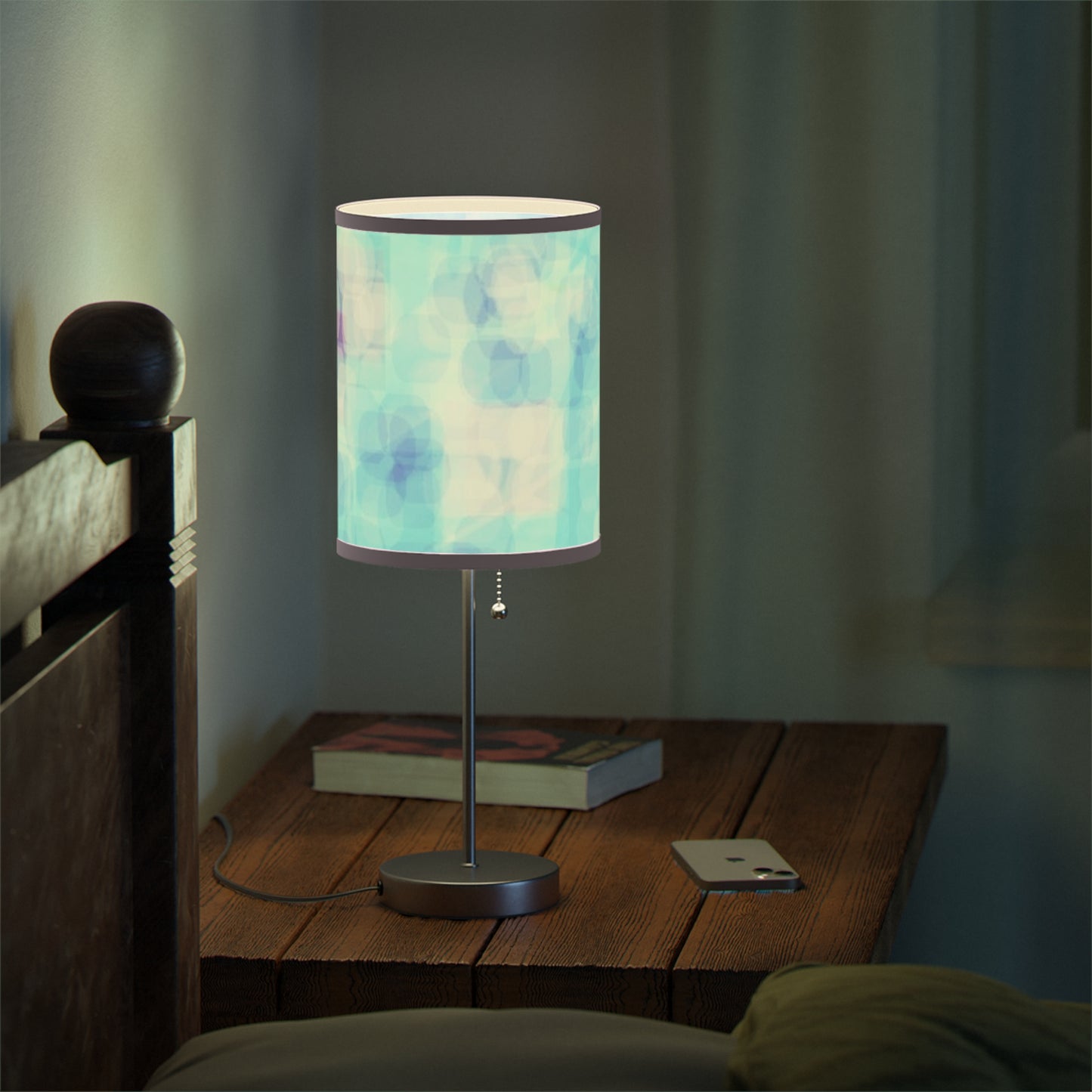 Celia: {Pink Trim} Tranquil Table Lamp, Soft Ambiance Light, Bedroom Decor, Modern Home Accent, Stunning Gift for Her, Desk Lighting