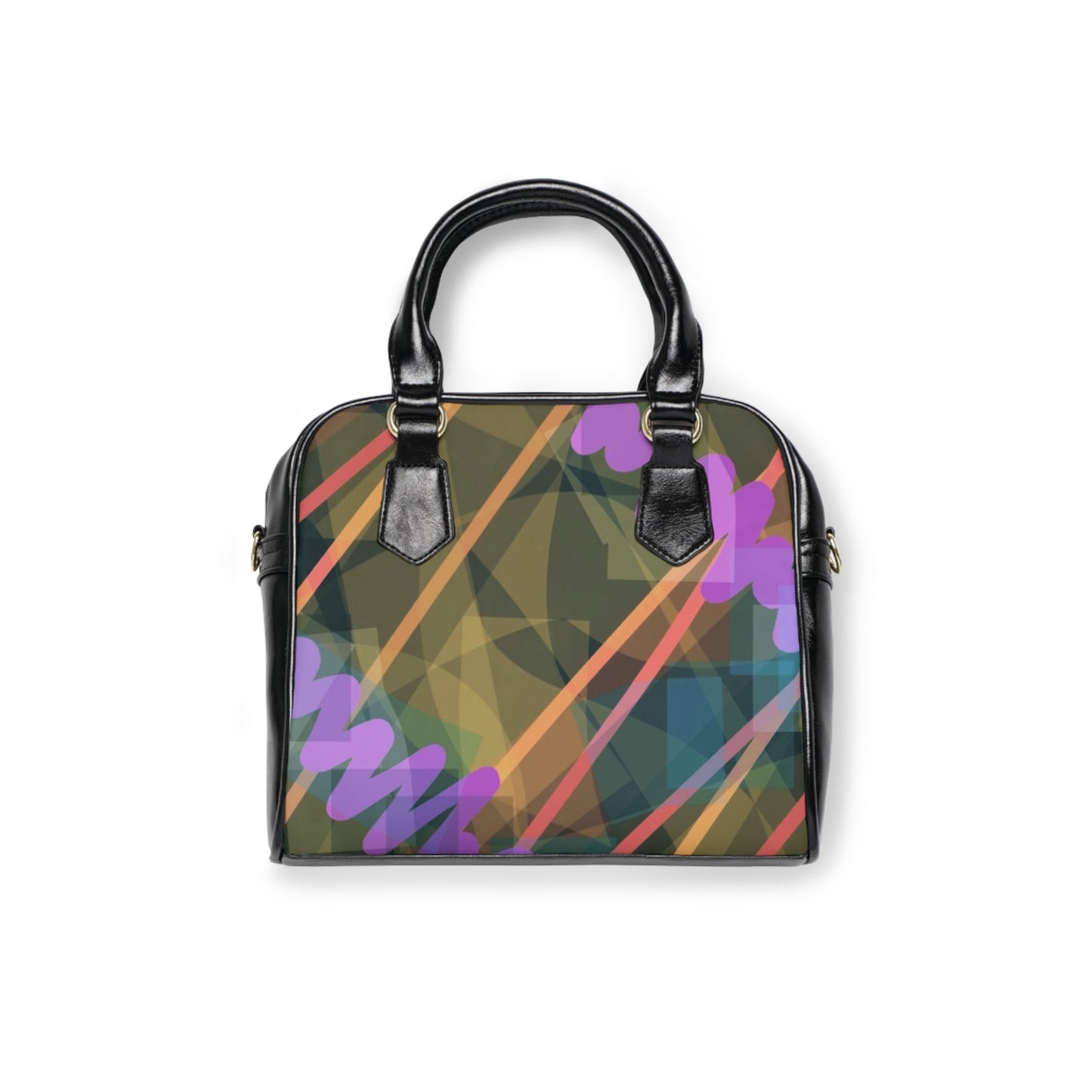Ava: Colorful Abstract Shoulder Handbag - Modern Chic Tote for Everyday Use