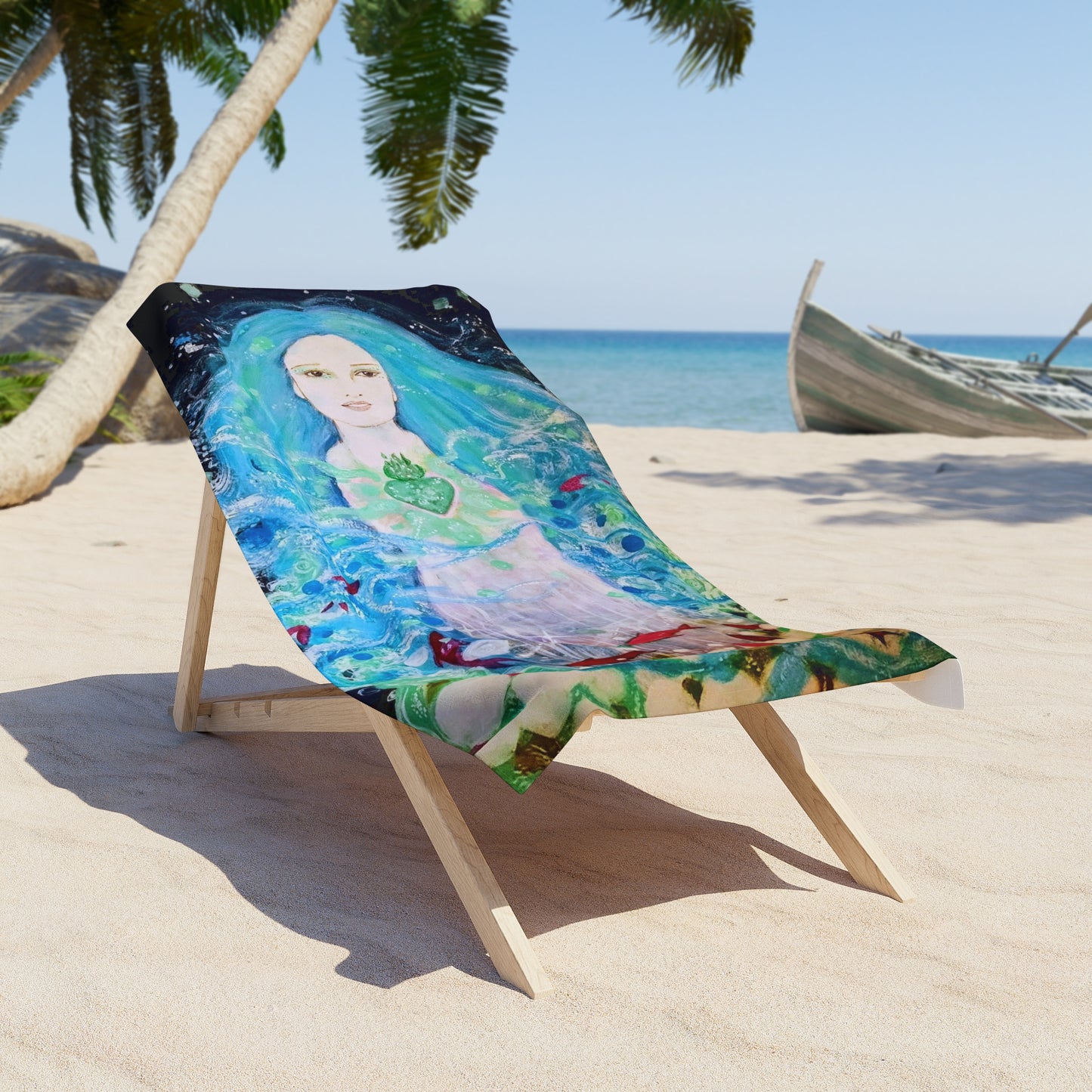 Waterfall Nymph: Beach Towel