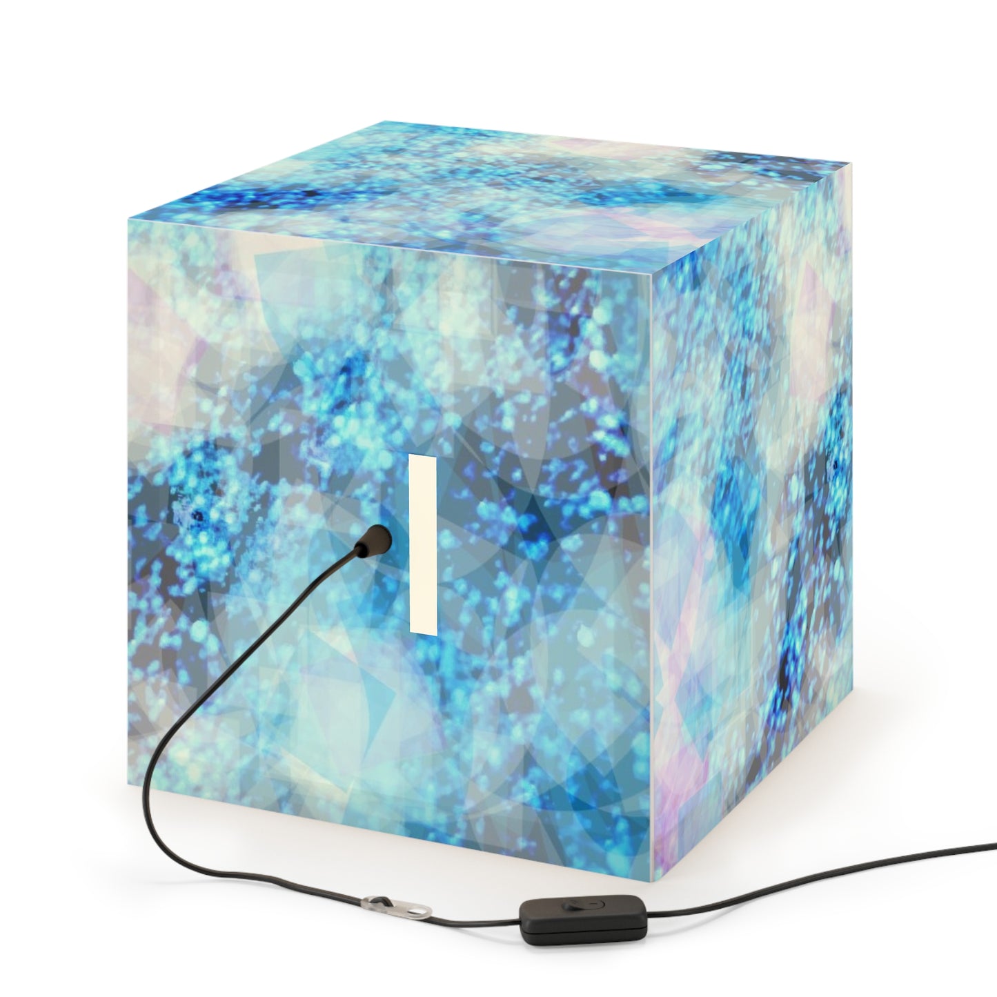 Sapphire Softly: Serene Blue Light Cube Lamp - Modern Decor, Mood Lighting, Unique Gift, Home & Office Illumination, Ambient Atmosphere