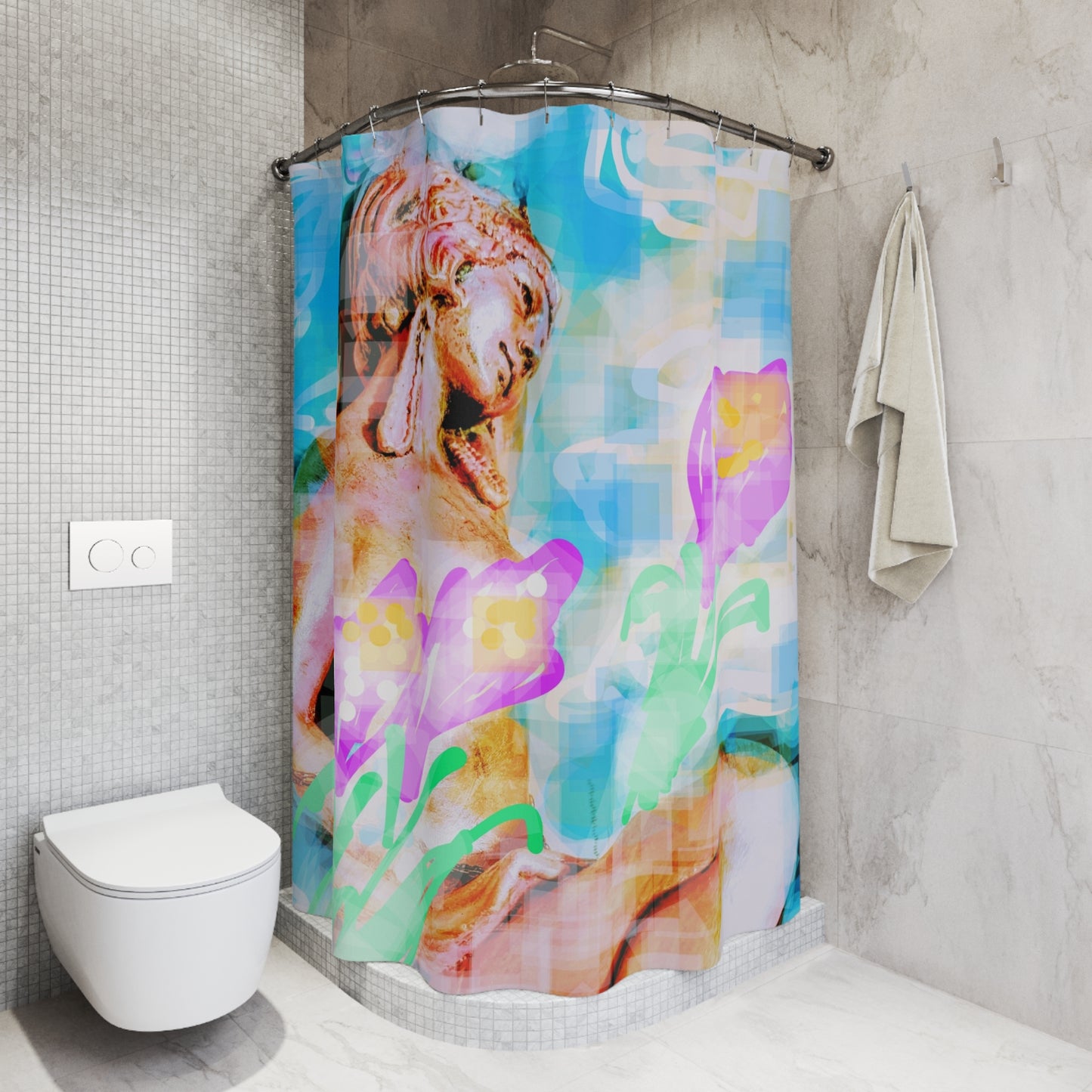 Adore: Polyester Shower Curtain
