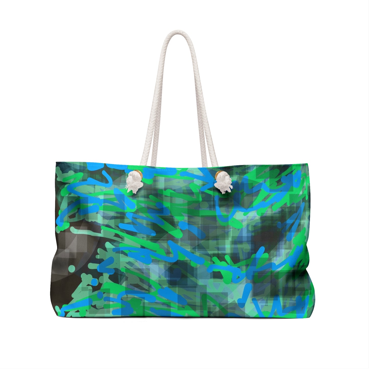 Royal Pine: Colorful Abstract Weekender Bag - Perfect for Travel & Beach Days