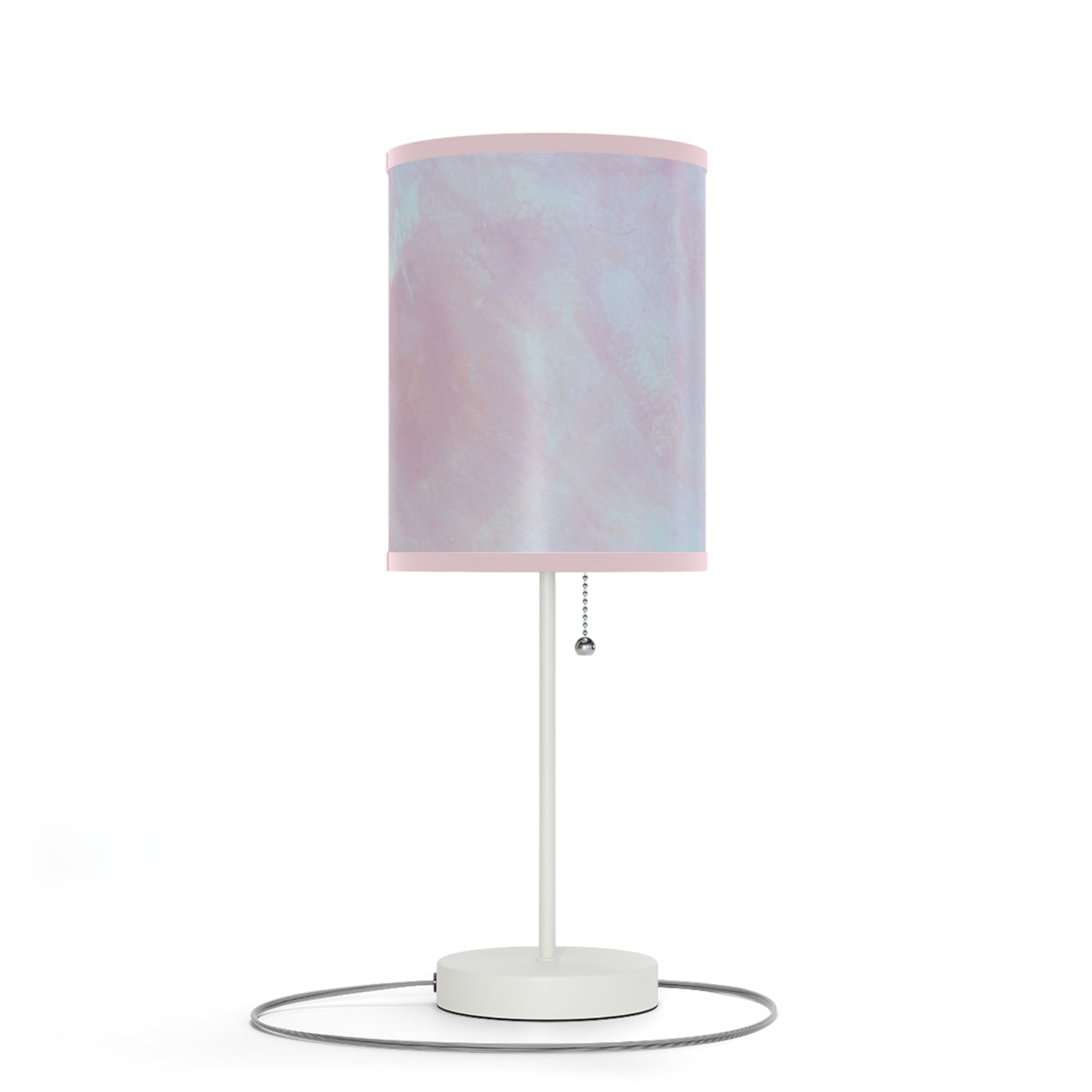 Summit of Love: (Pink Trim) Pastel Dream Table Lamp, Soft Glow Bedside Light, Decorative Lighting for Home, Unique Gift for Her, Modern Desk Lamp, Nightstand Decor