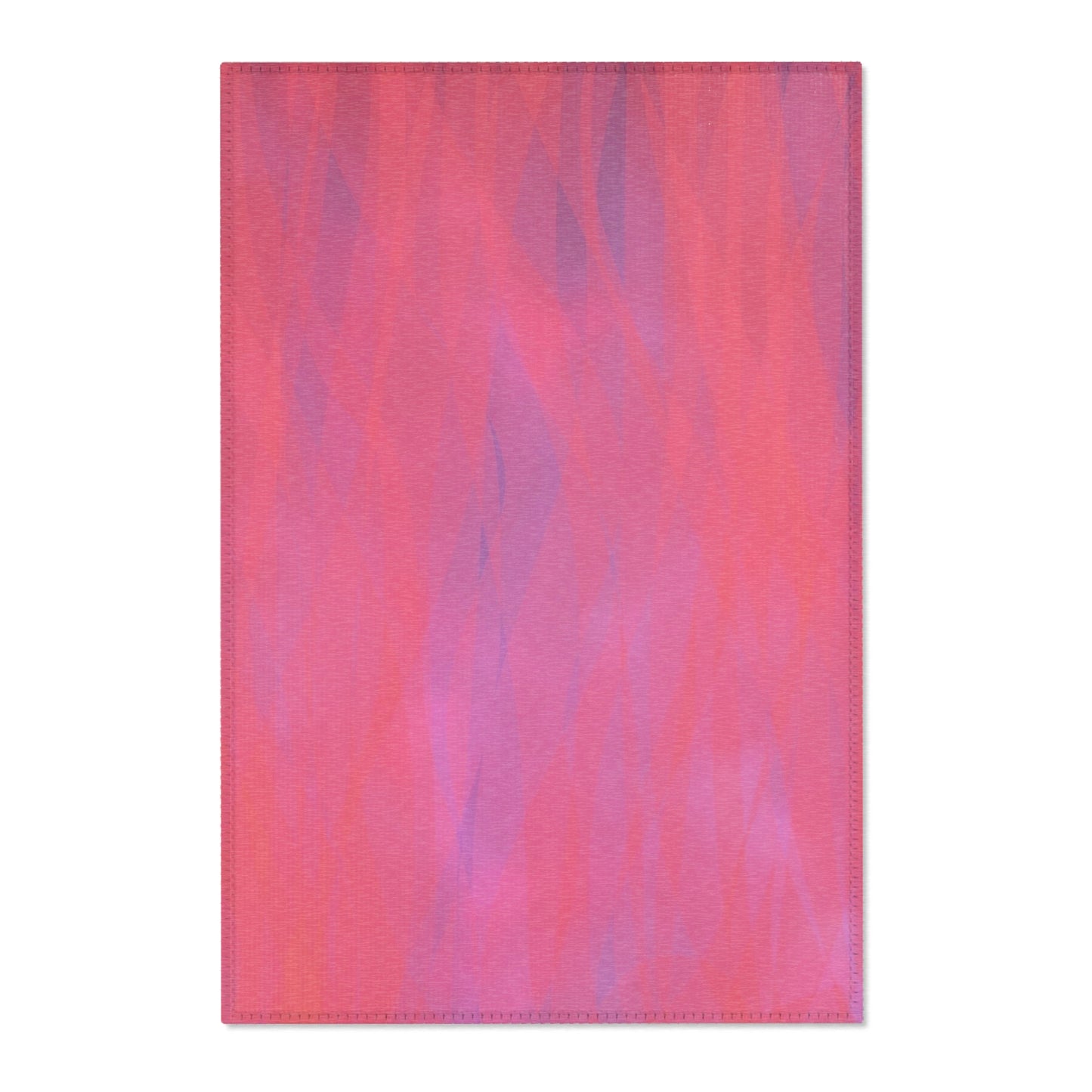 Aphrodite: 24"x36" Elegant Abstract Area Rug - Warm Pink and Purple Ombre Design