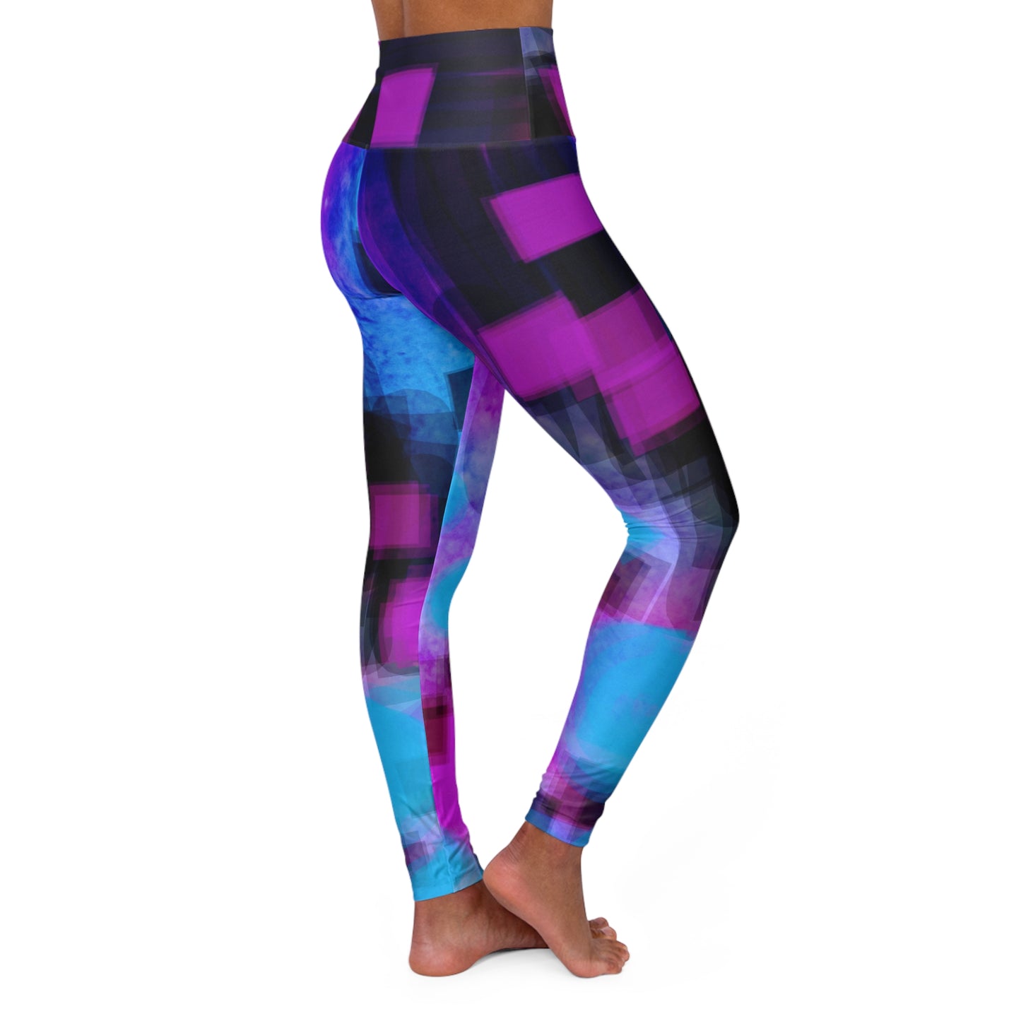 Take Care: Vibrant High Waisted Leggings - Stylish Fitness Wear for Active Lifestyles, Chill Vibes Streetwear