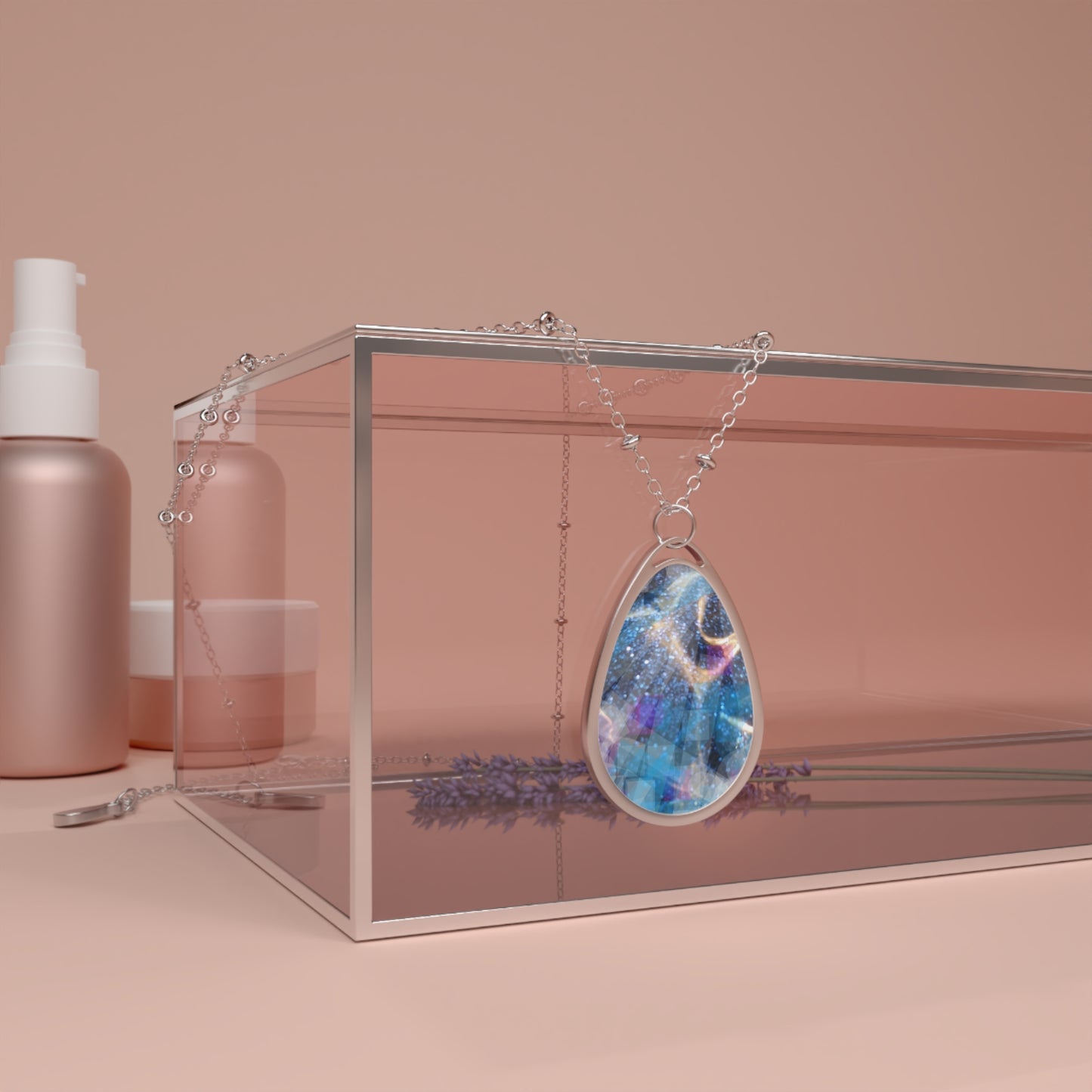 Saphire Fuel: Oval Necklace