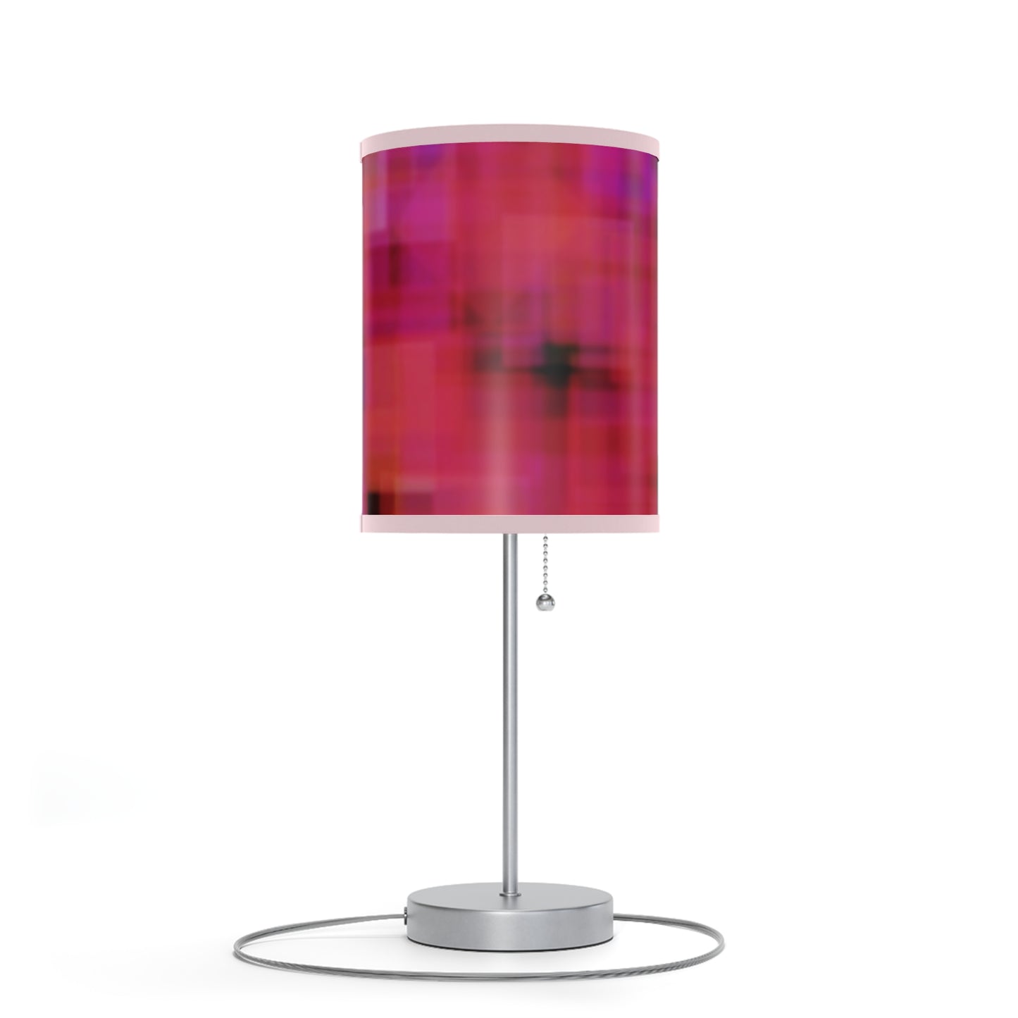 Amaltheia: Pink Trim Vibrant Modern Table Lamp, Bedroom Decor, Nightstand Lamp, Colorful Lighting, Home Accent, Artful Illumination