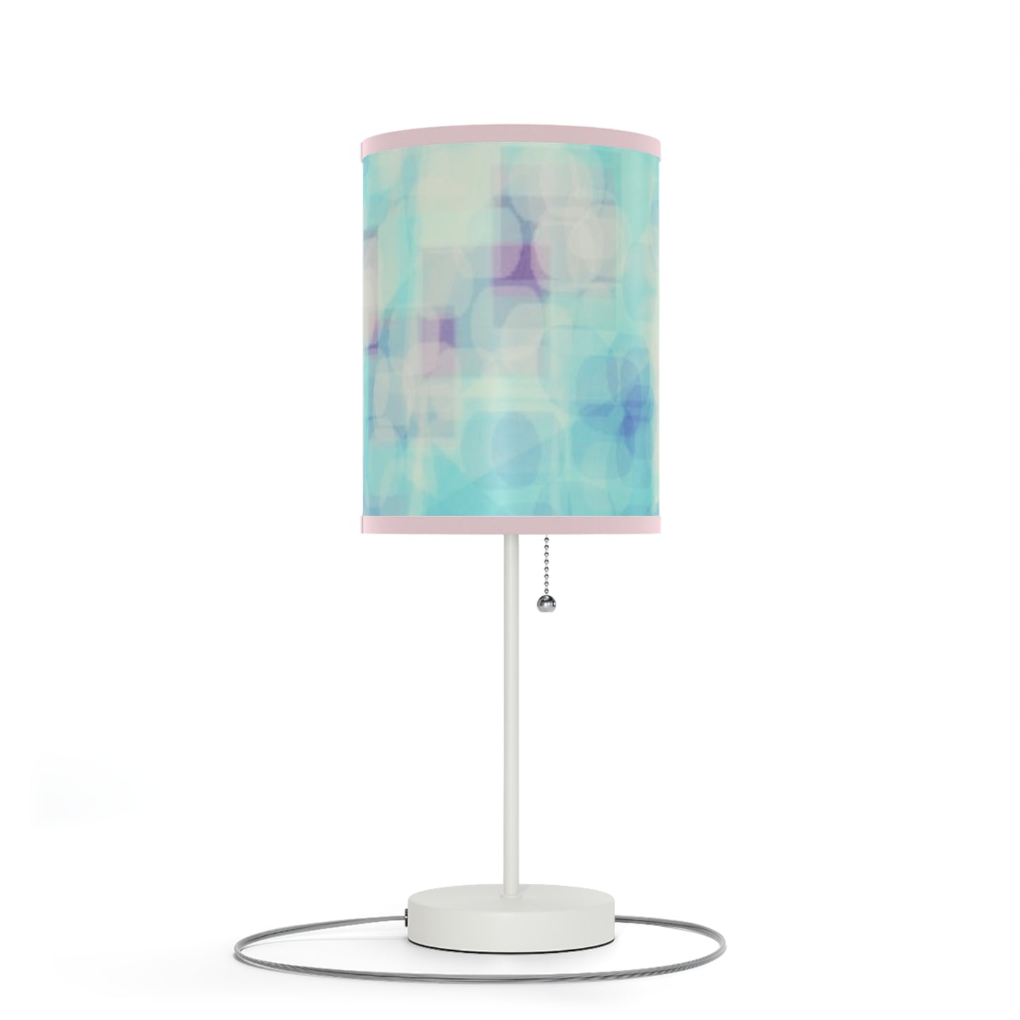 Celia: {Pink Trim} Tranquil Table Lamp, Soft Ambiance Light, Bedroom Decor, Modern Home Accent, Stunning Gift for Her, Desk Lighting
