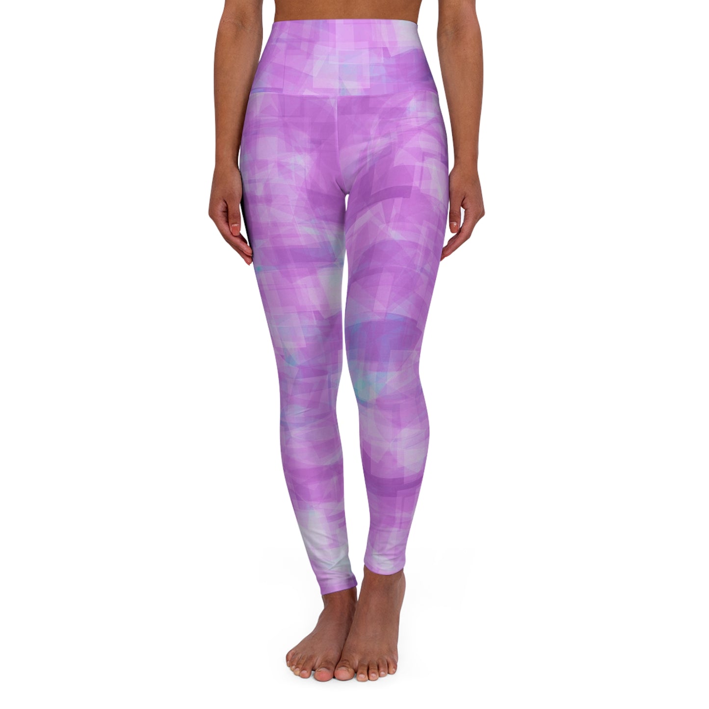 Betty: High Waisted Abstract Pastel High Vibe Leggings, Comfortable Workout Pants, Fitness Apparel, Stylish Exercise Leggings, Trendy Activewear, Yoga Gift