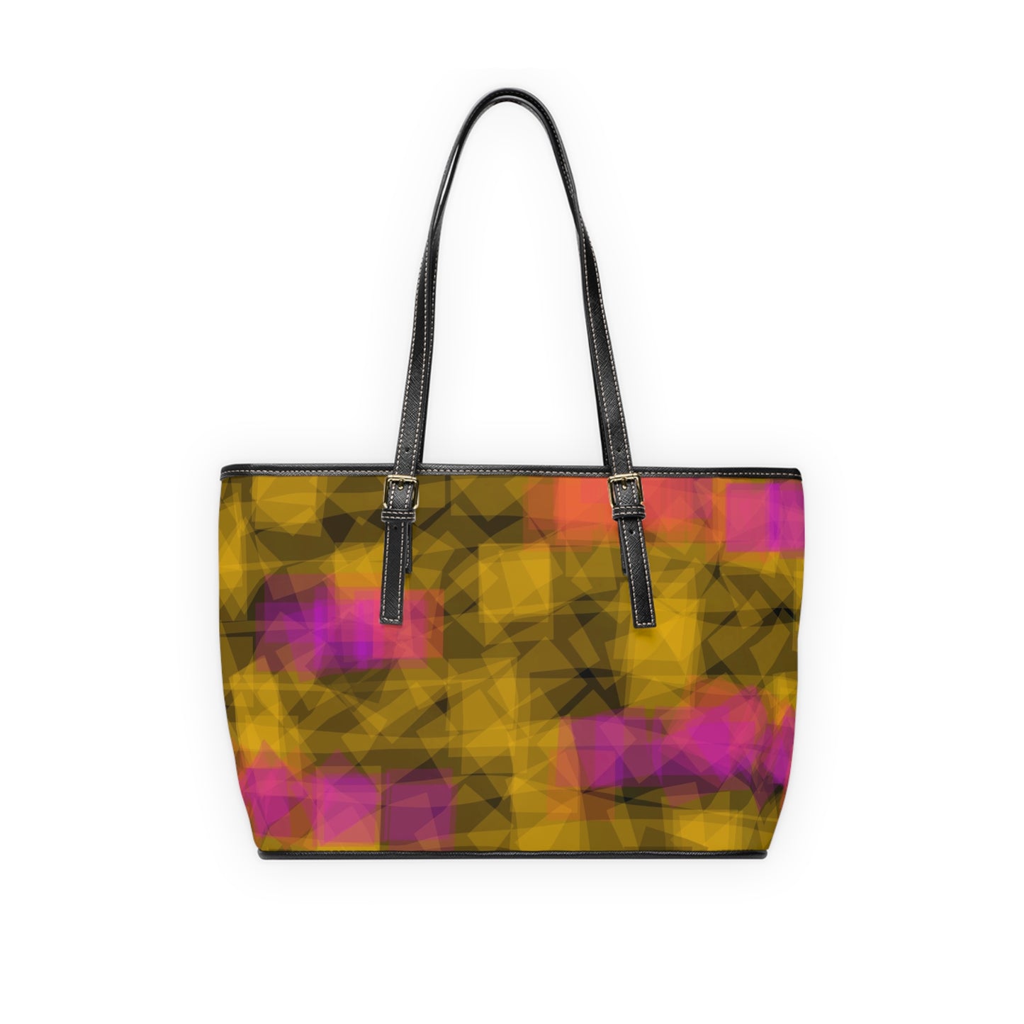 Bom: Vibrant PU Leather Shoulder Bag - Stylish Tote for Everyday Use