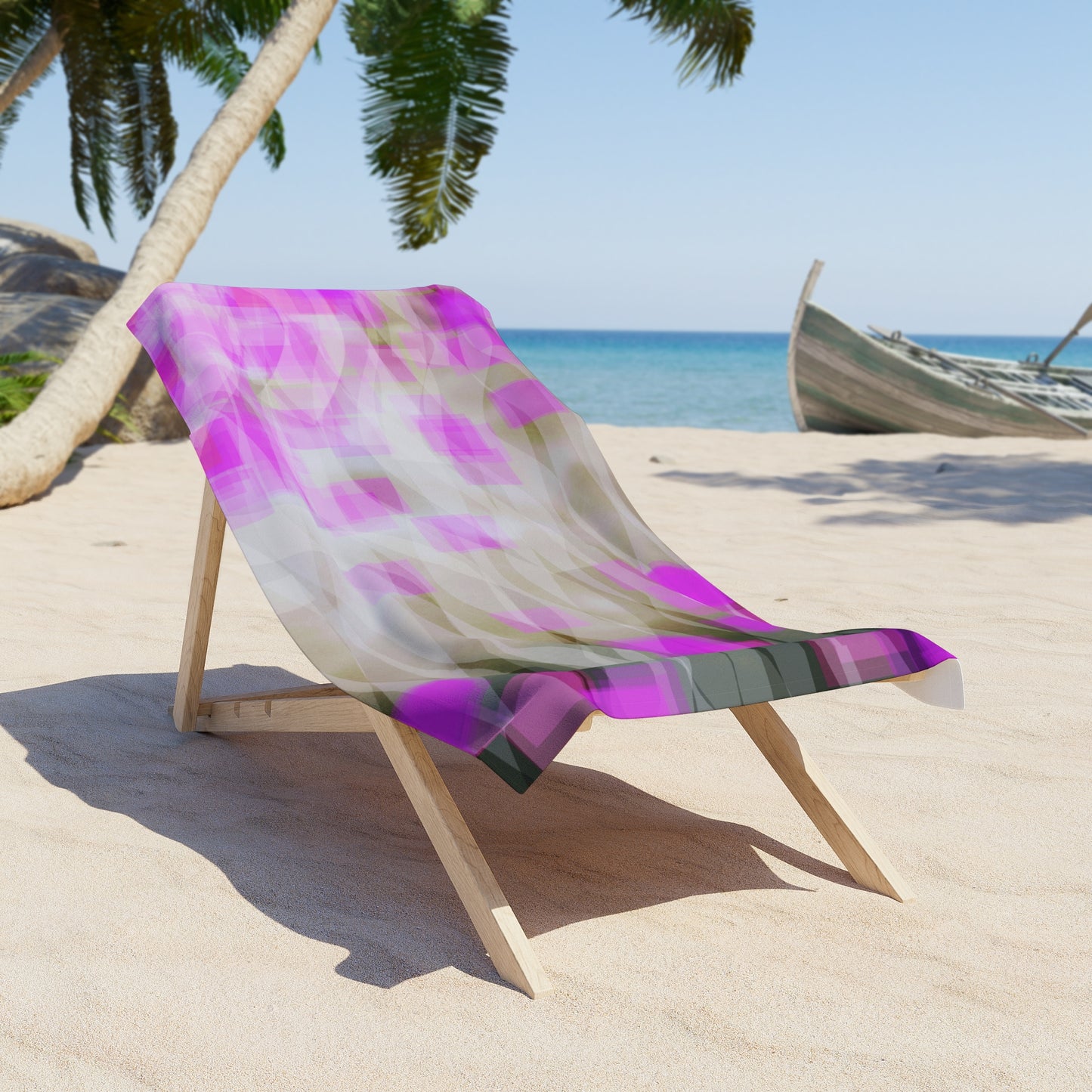 Josephine: Mystical Abstract Beach Towel | Colorful Summer Towel for Poolside, Vacation, Beach Day, Gift for Her, Holiday Essential