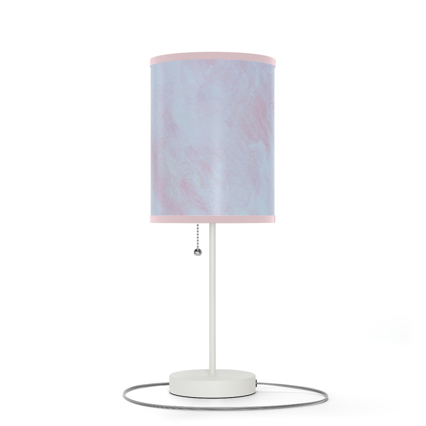 Summit of Love: (Pink Trim) Pastel Dream Table Lamp, Soft Glow Bedside Light, Decorative Lighting for Home, Unique Gift for Her, Modern Desk Lamp, Nightstand Decor