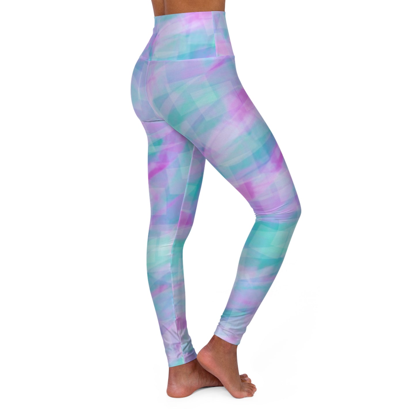 Leia: High Waisted Leggings - Colorful Workout Leggings, Fitness Leggings, Exercise Apparel, Athleisure Wear, Streetwear