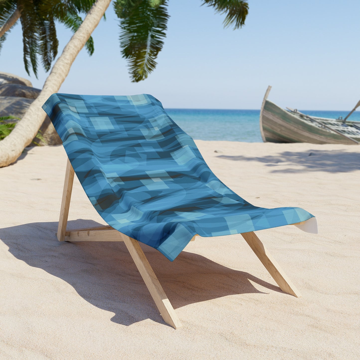 Trinity: Chic Abstract Beach Towel, Summer Towels, Poolside Decor, Gift for Beach Lovers, Travel Accessories, Relaxation Essentials